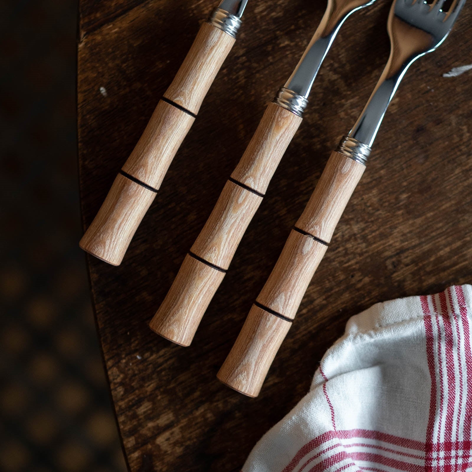 Bamboo, Light press wood - Dinner fork