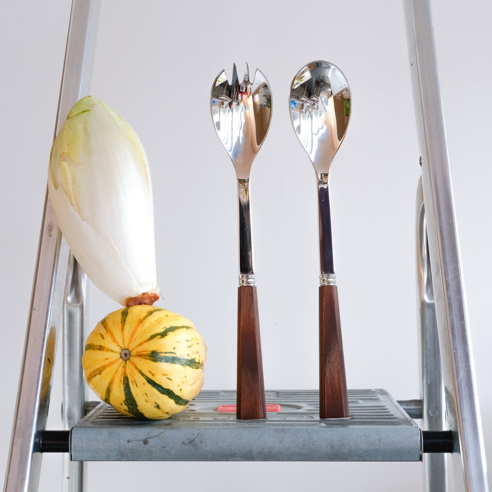 Nature, Light press wood - Salad cutlery set