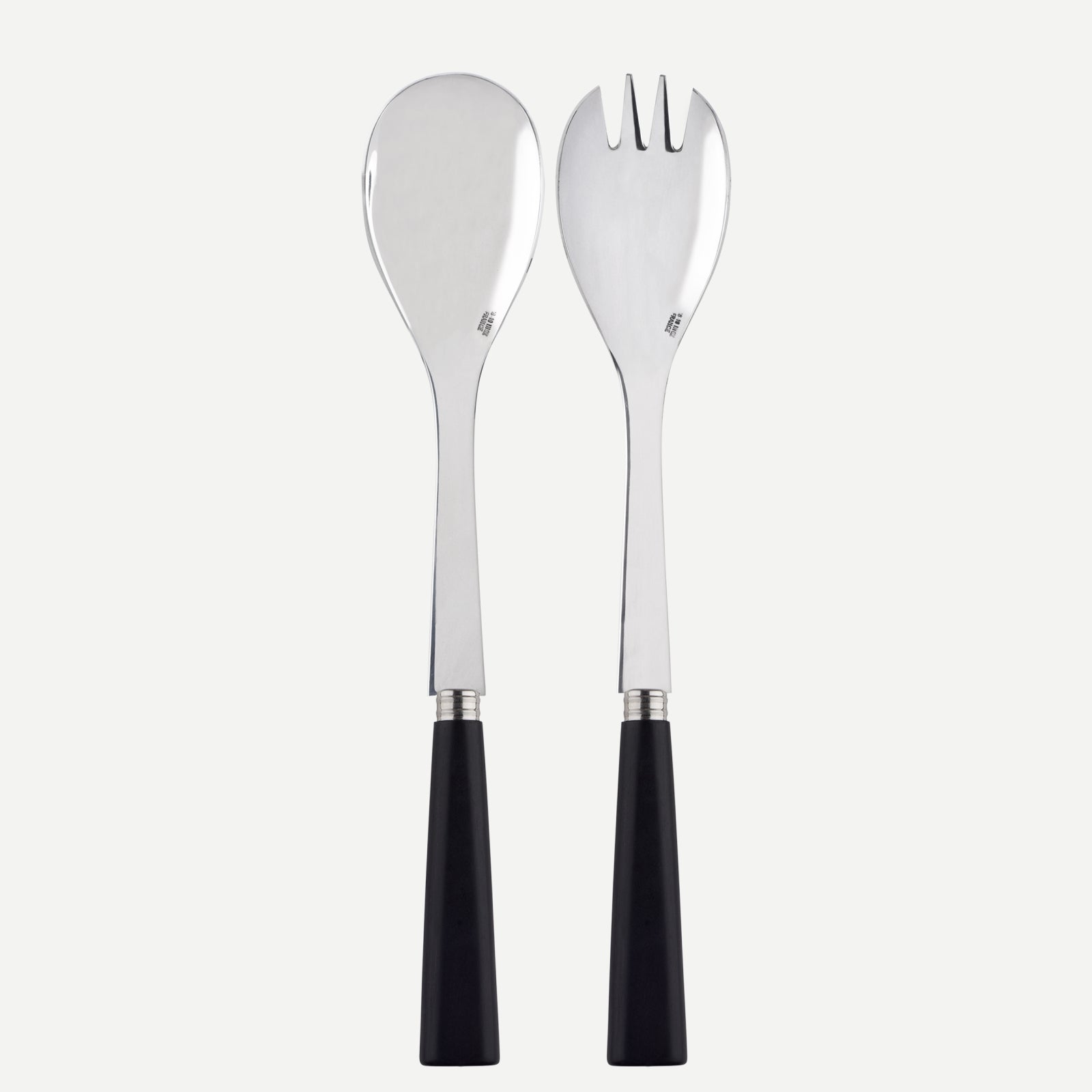 Nature, Black press wood - Salad cutlery set