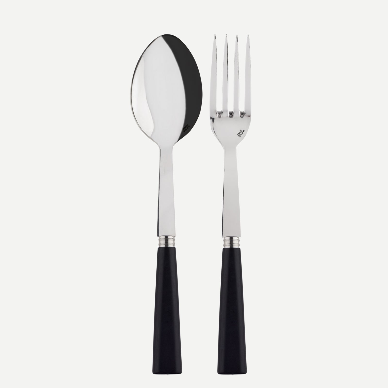Nature, Black press wood - Serving set