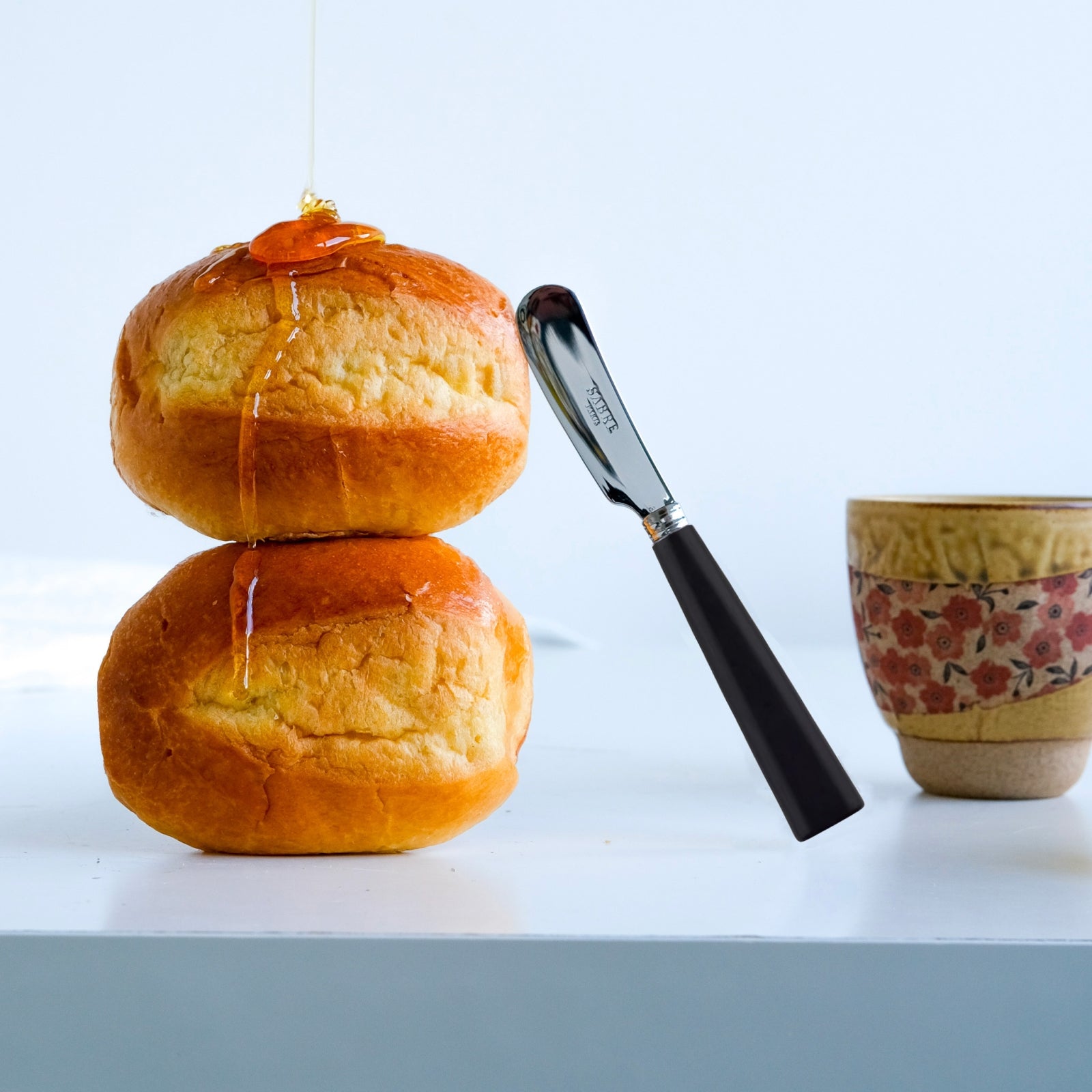 Nature, Black press wood - Butter spreader