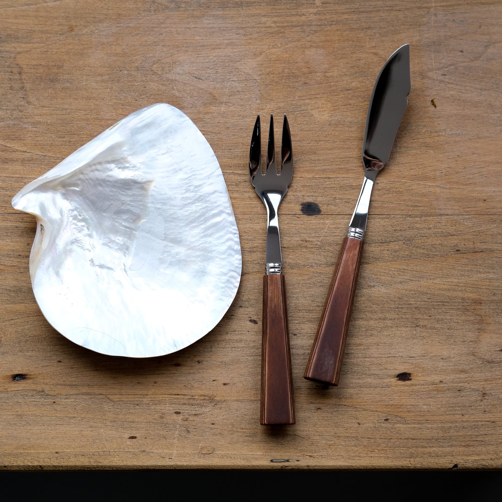 Nature, bois pressé léger - Ensemble de poissons