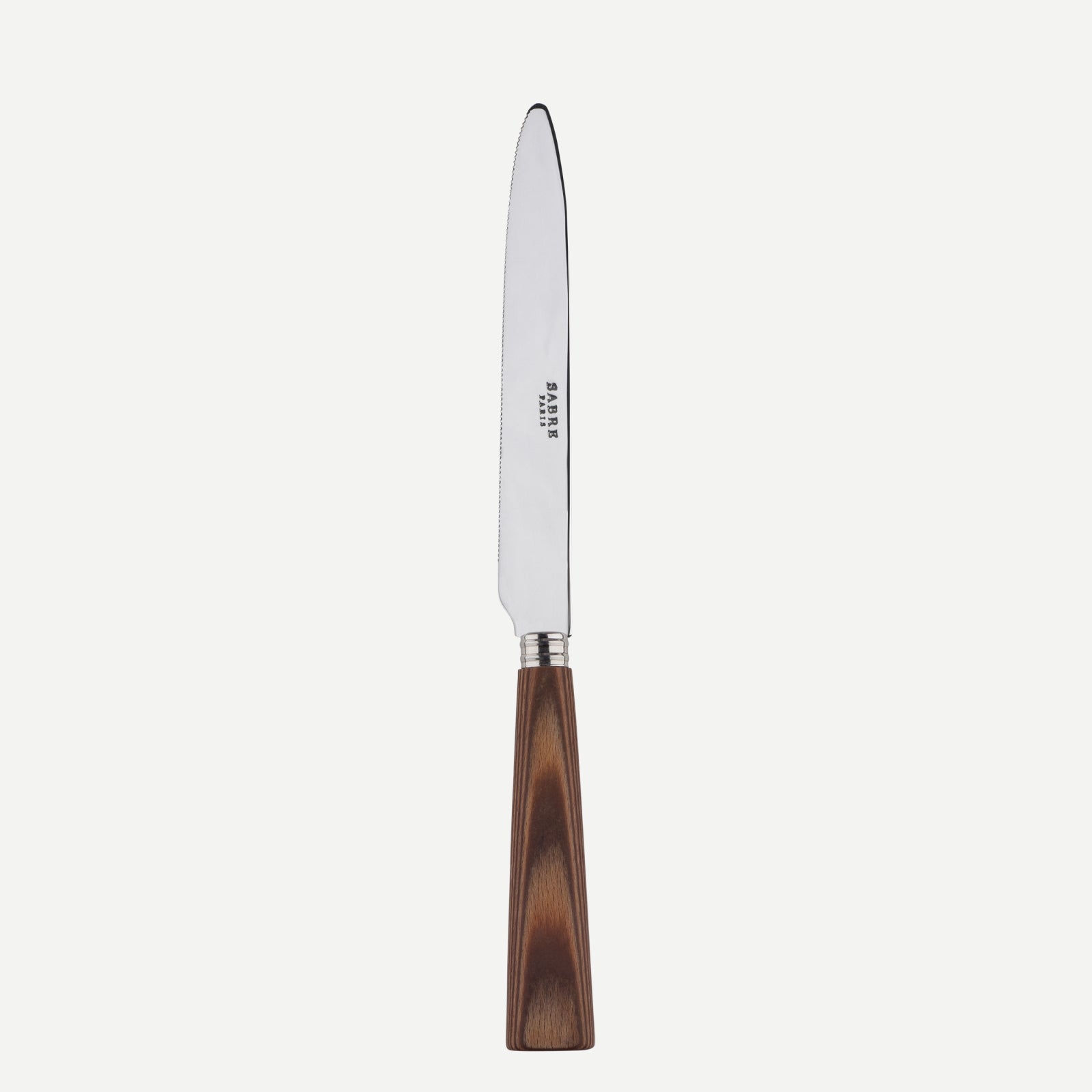Nature, Light press wood - Serrated dinner knife blade