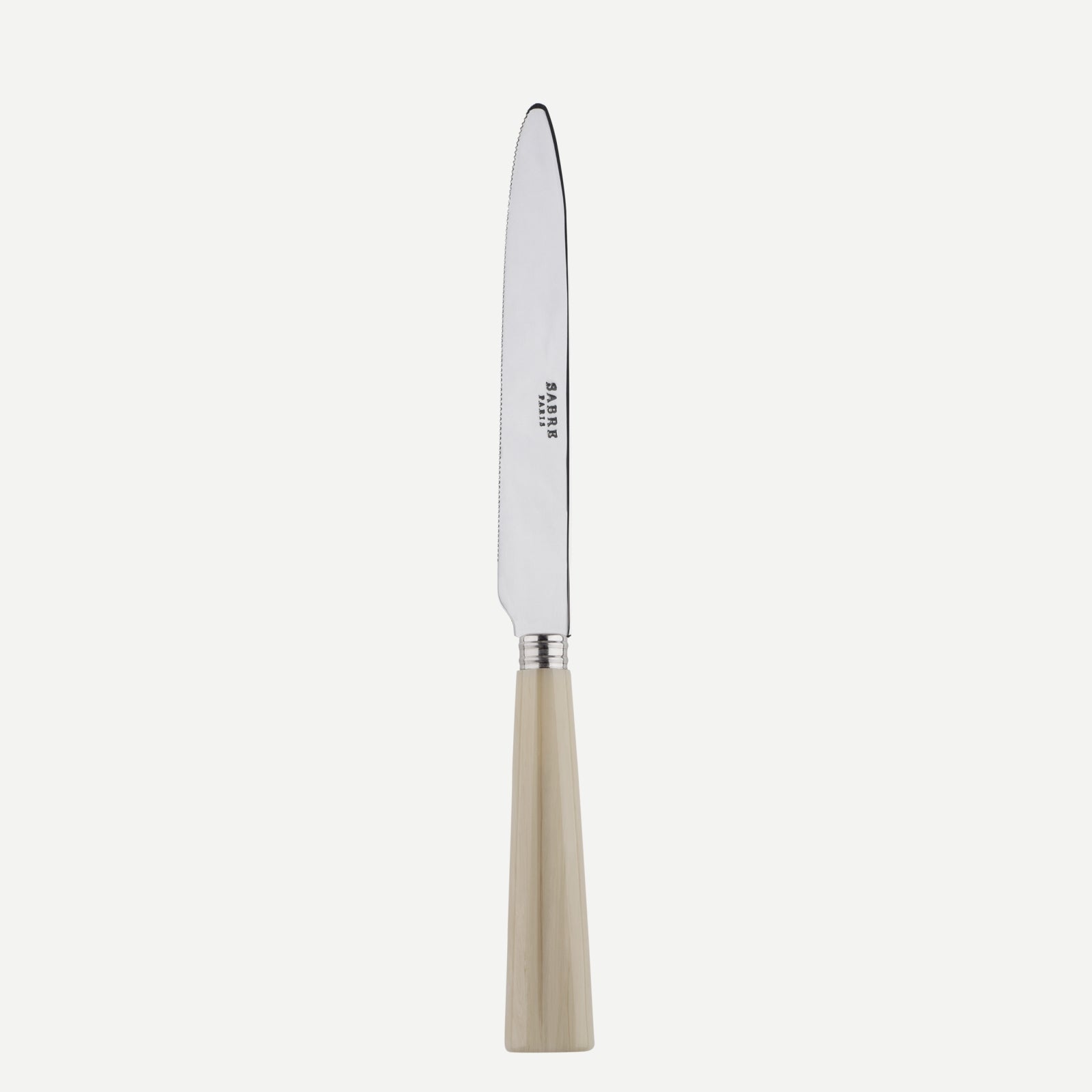 Nature, Faux Horn - Serrated dinner knife blade