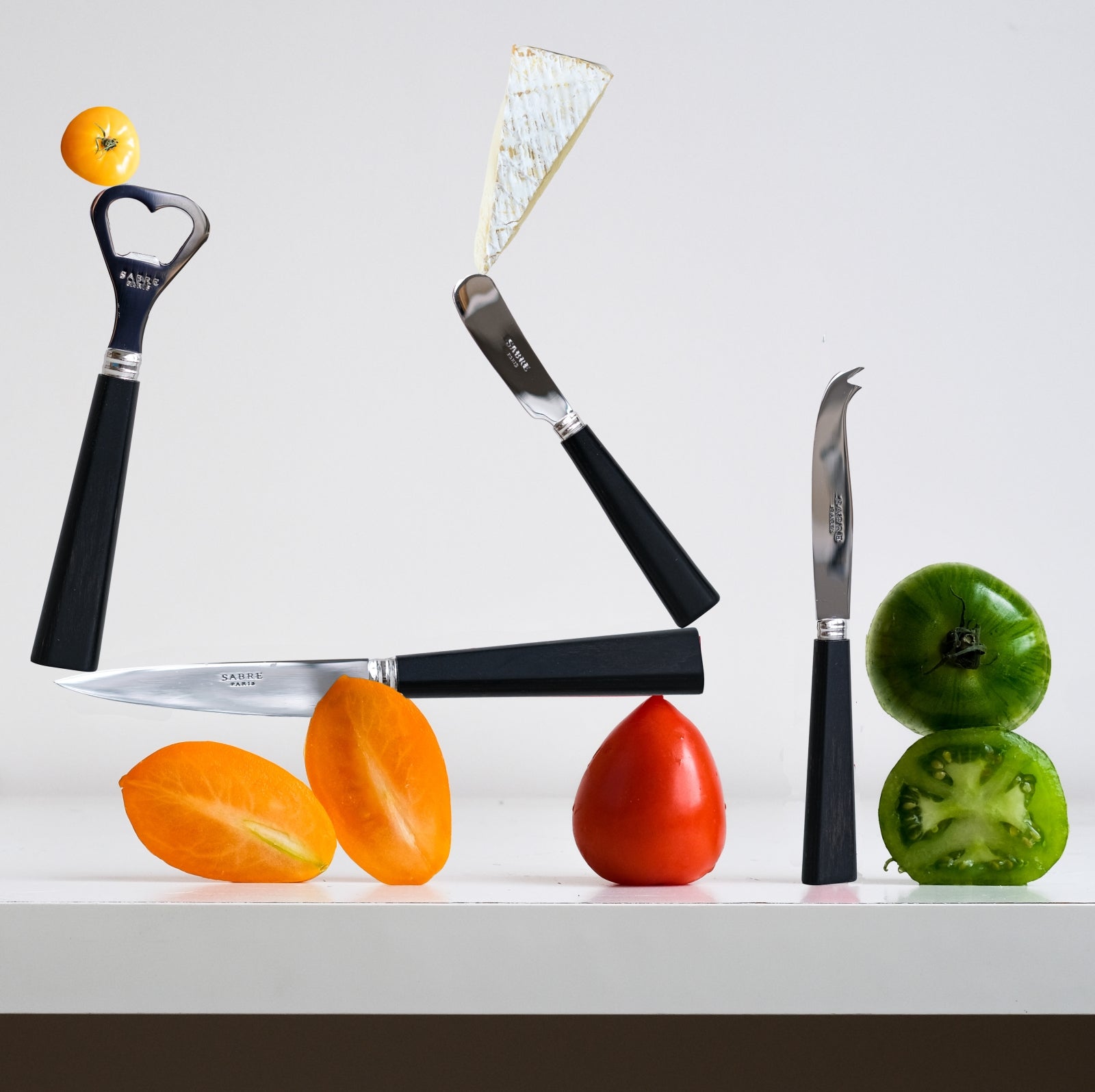 Nature, Black press wood - Cheese knife small