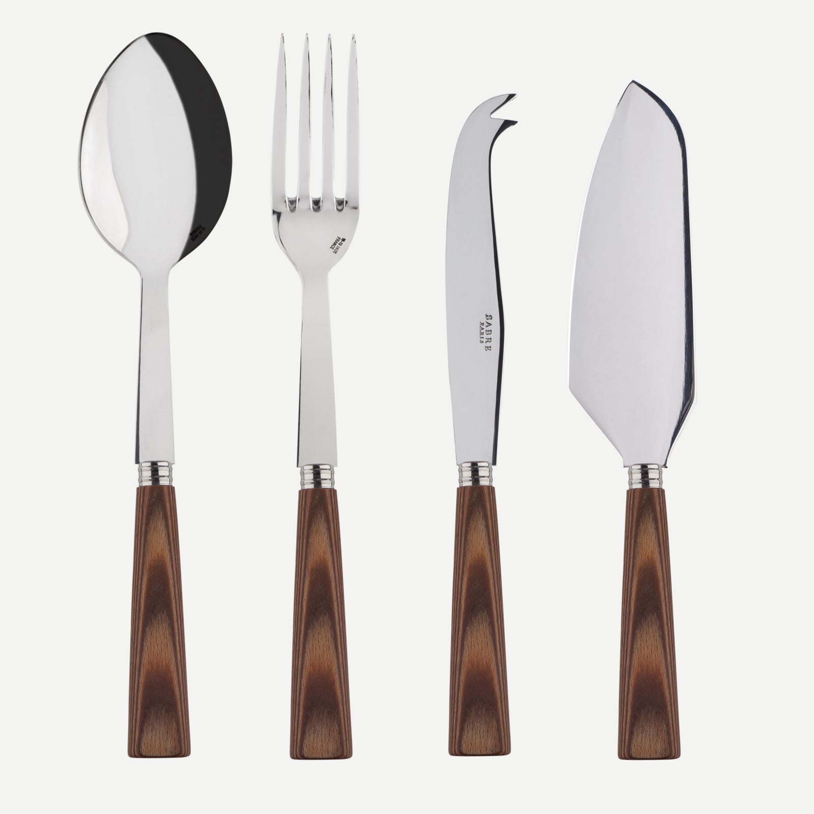 Nature, Light press wood - Set of 4 must-have serving pieces