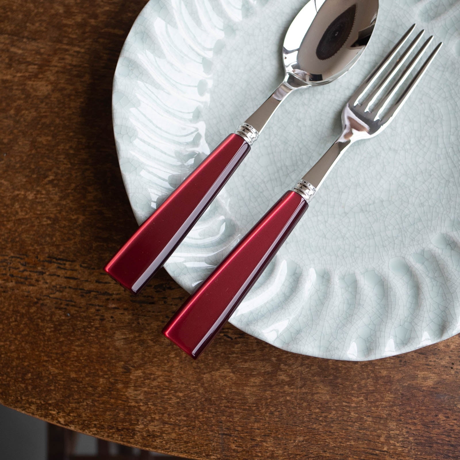 Icône, Red - 5 pieces cutlery set