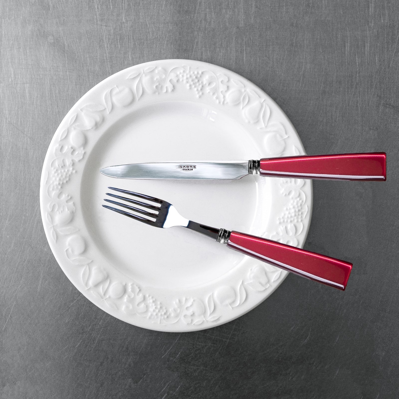 Icône, Red - 5 pieces cutlery set