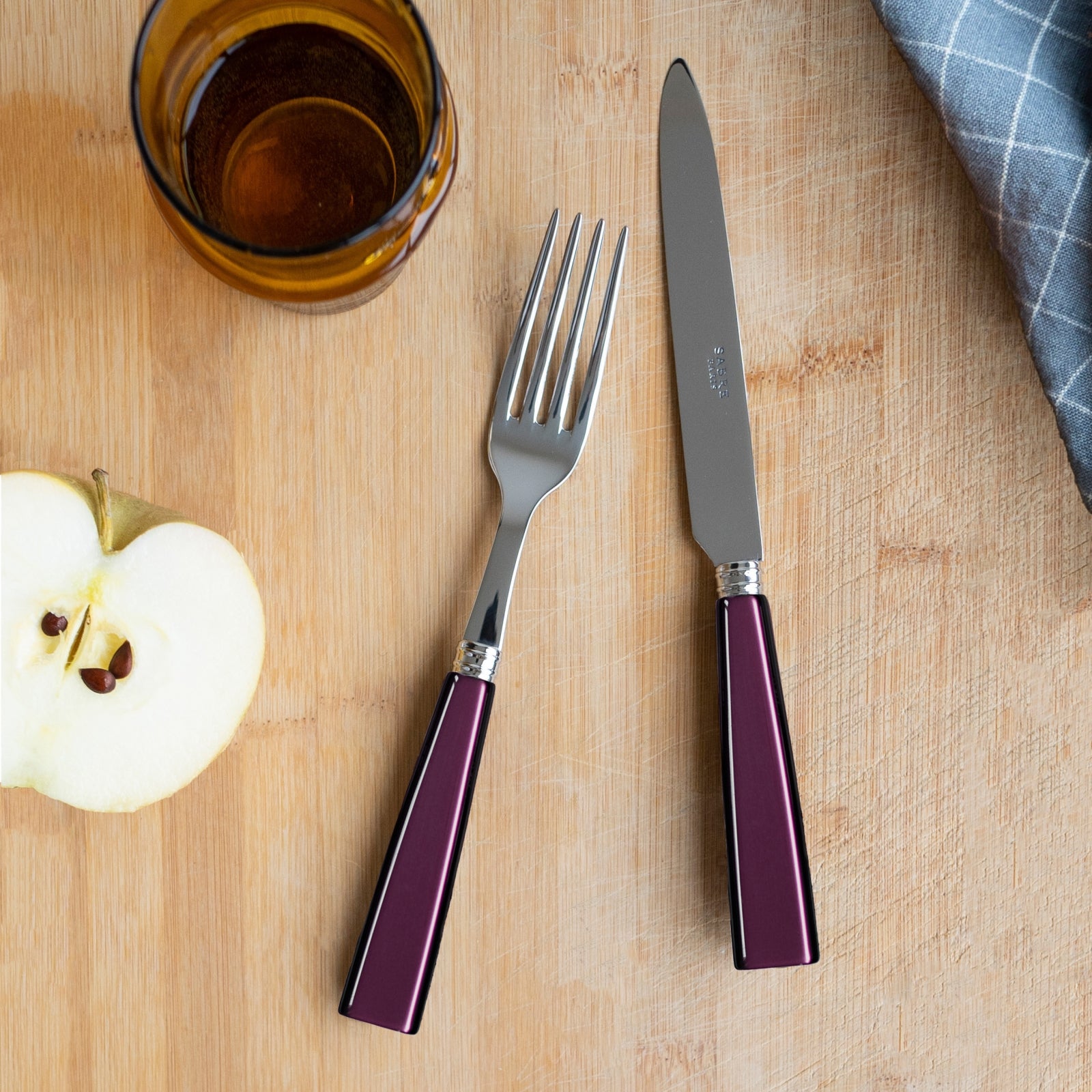 Icône, Aubergine - 5 pieces cutlery set