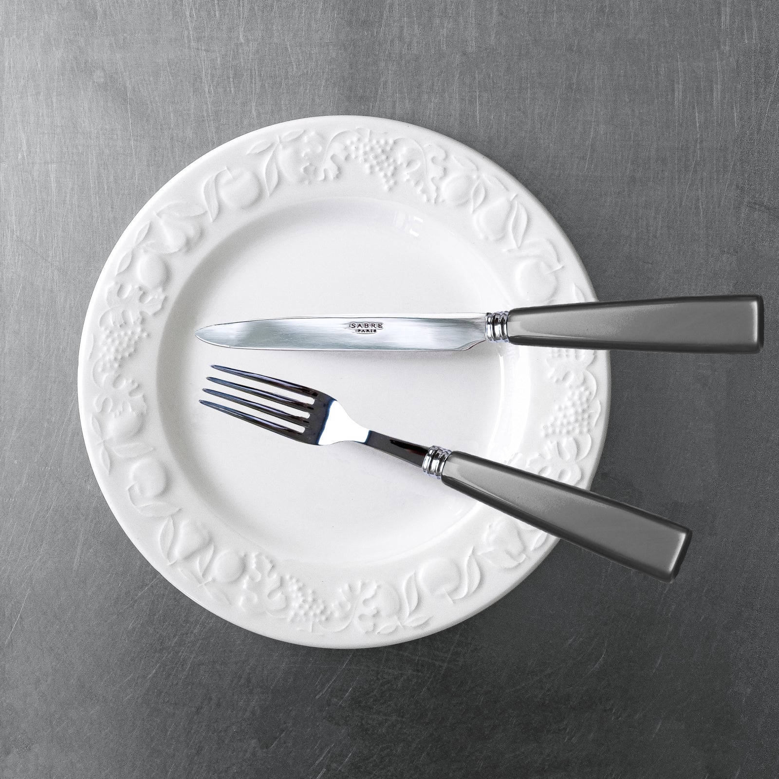 Icône, Grey - 5 pieces cutlery set