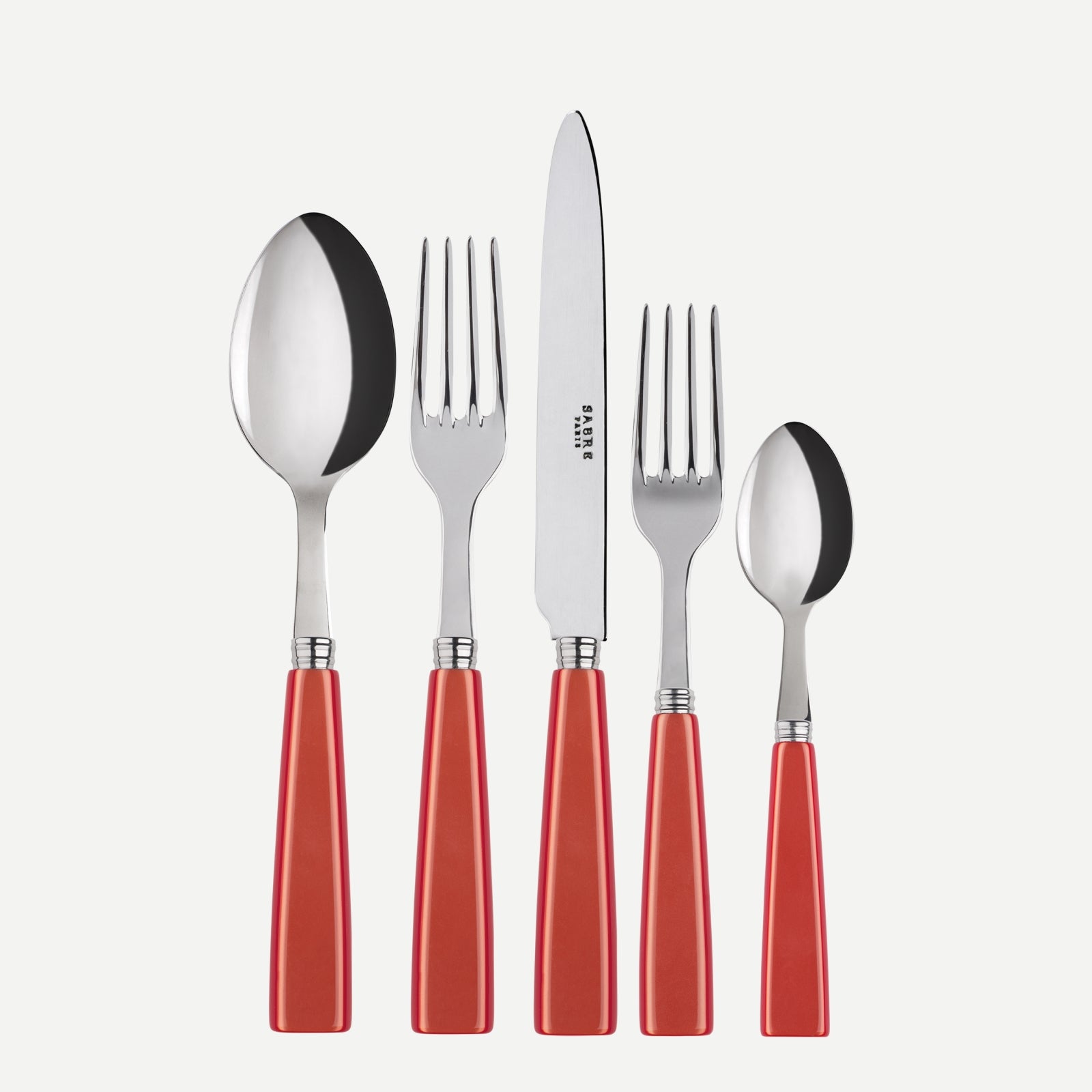 Icône, Orange - 5 pieces cutlery set