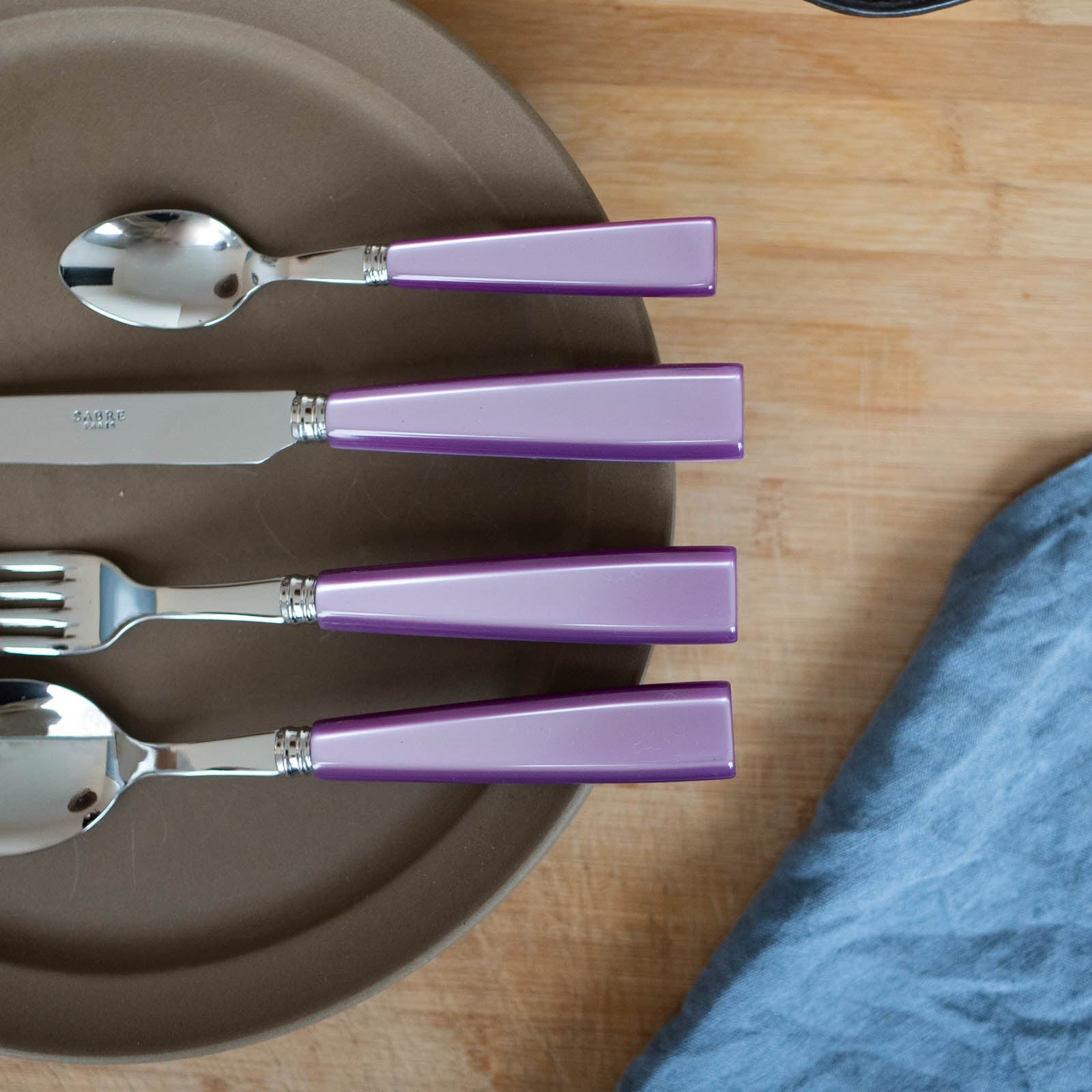 Icône, Lilac - 5 pieces cutlery set