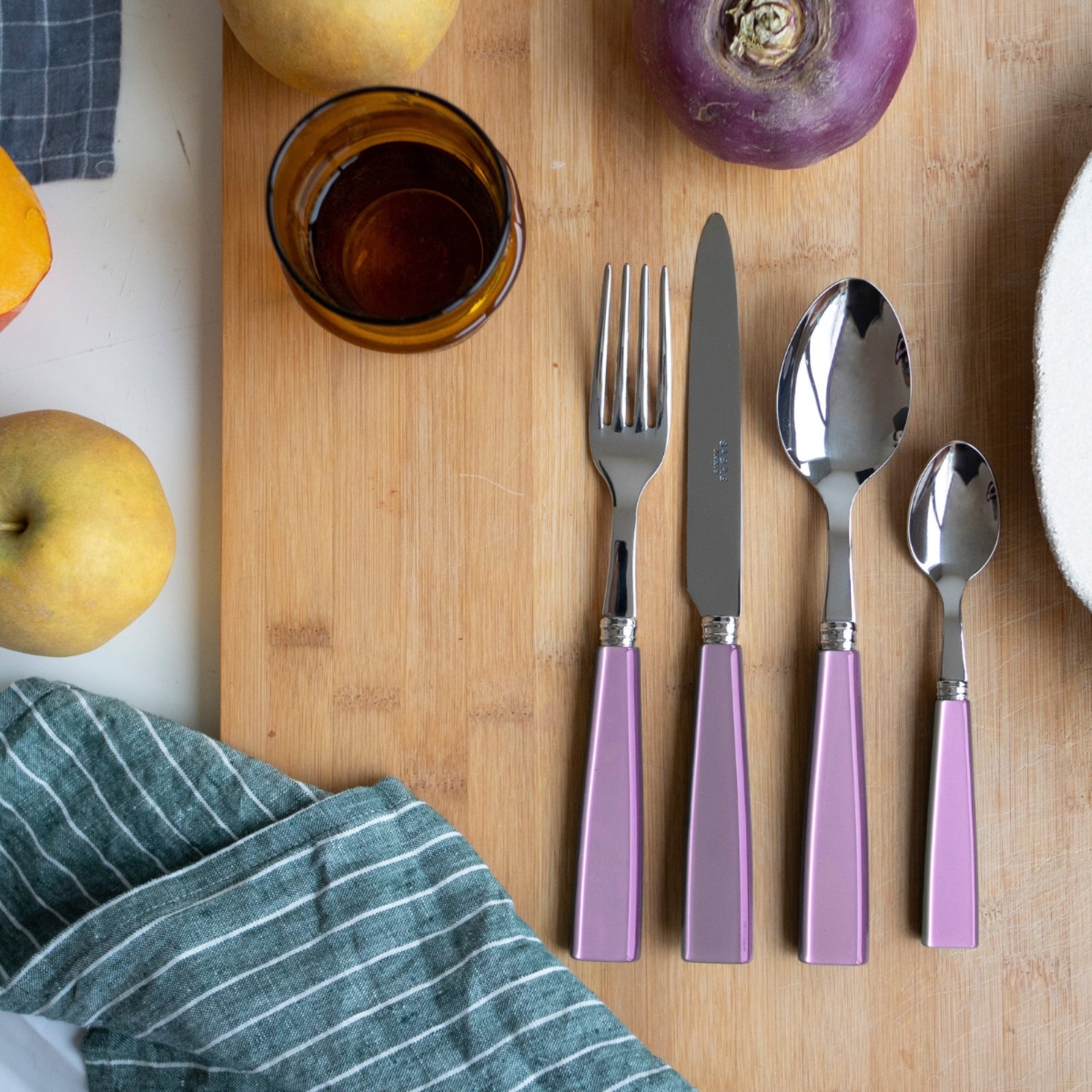 Icône, Lilac - 5 pieces cutlery set