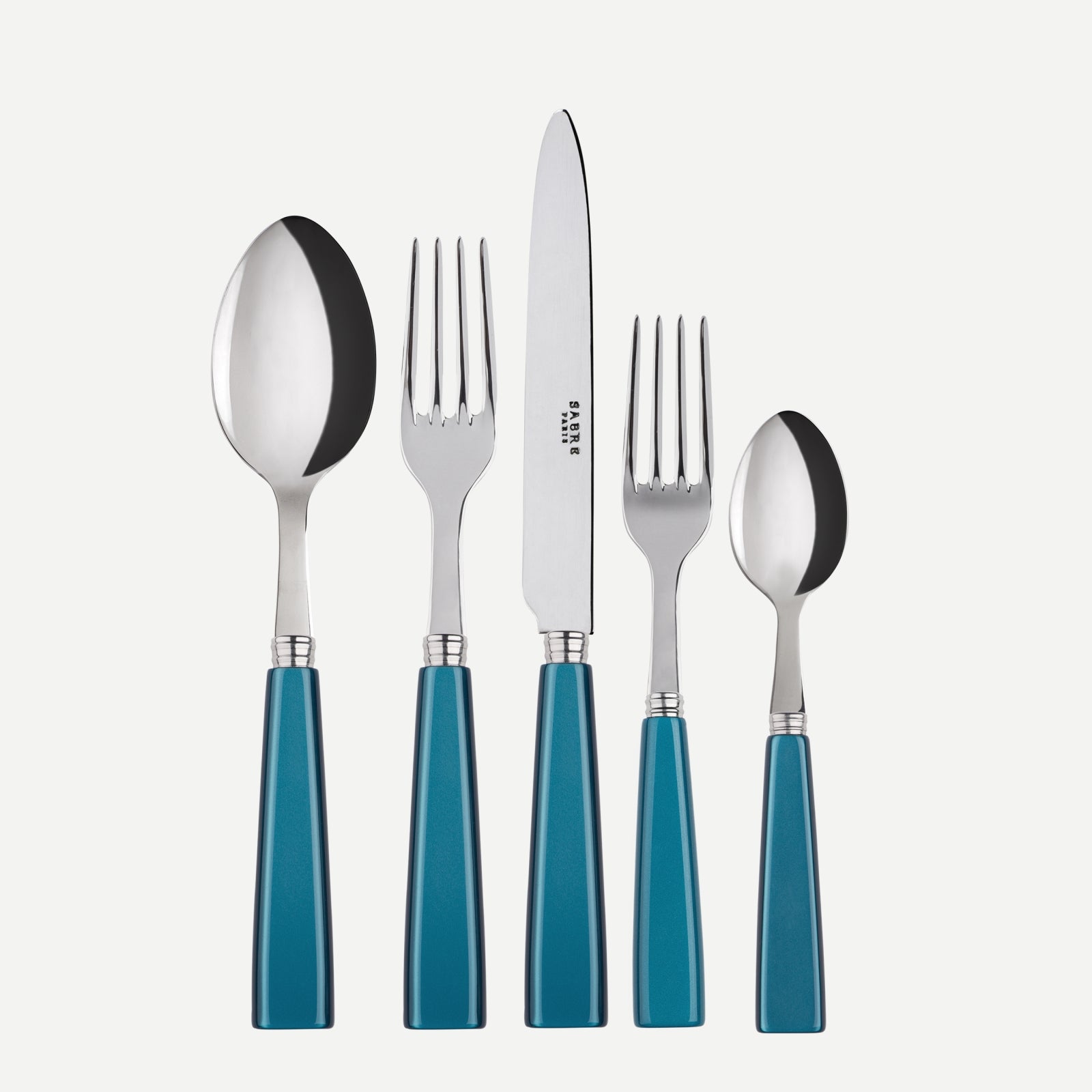 Icône, Turquoise - 5 pieces cutlery set