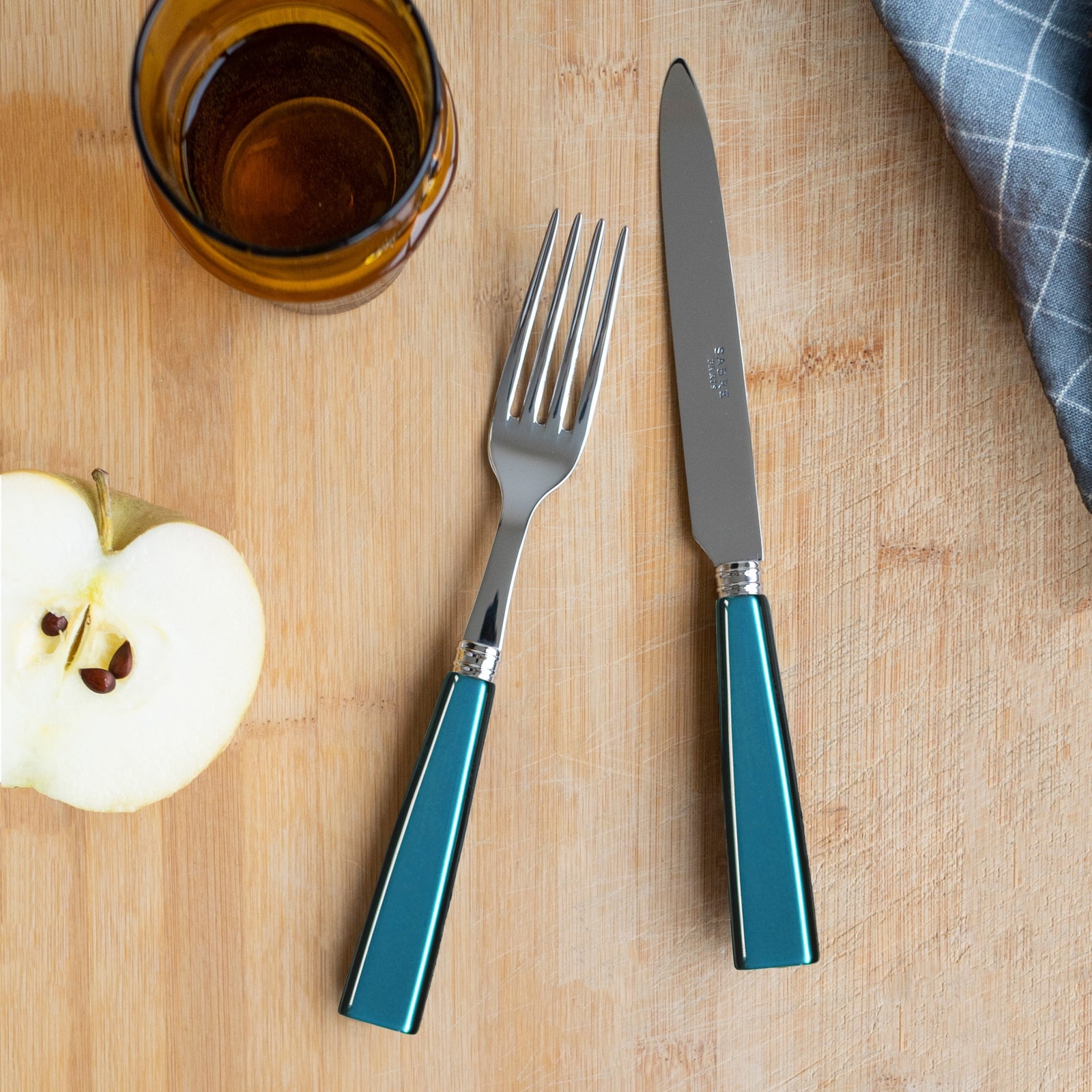Icône, Turquoise - 5 pieces cutlery set