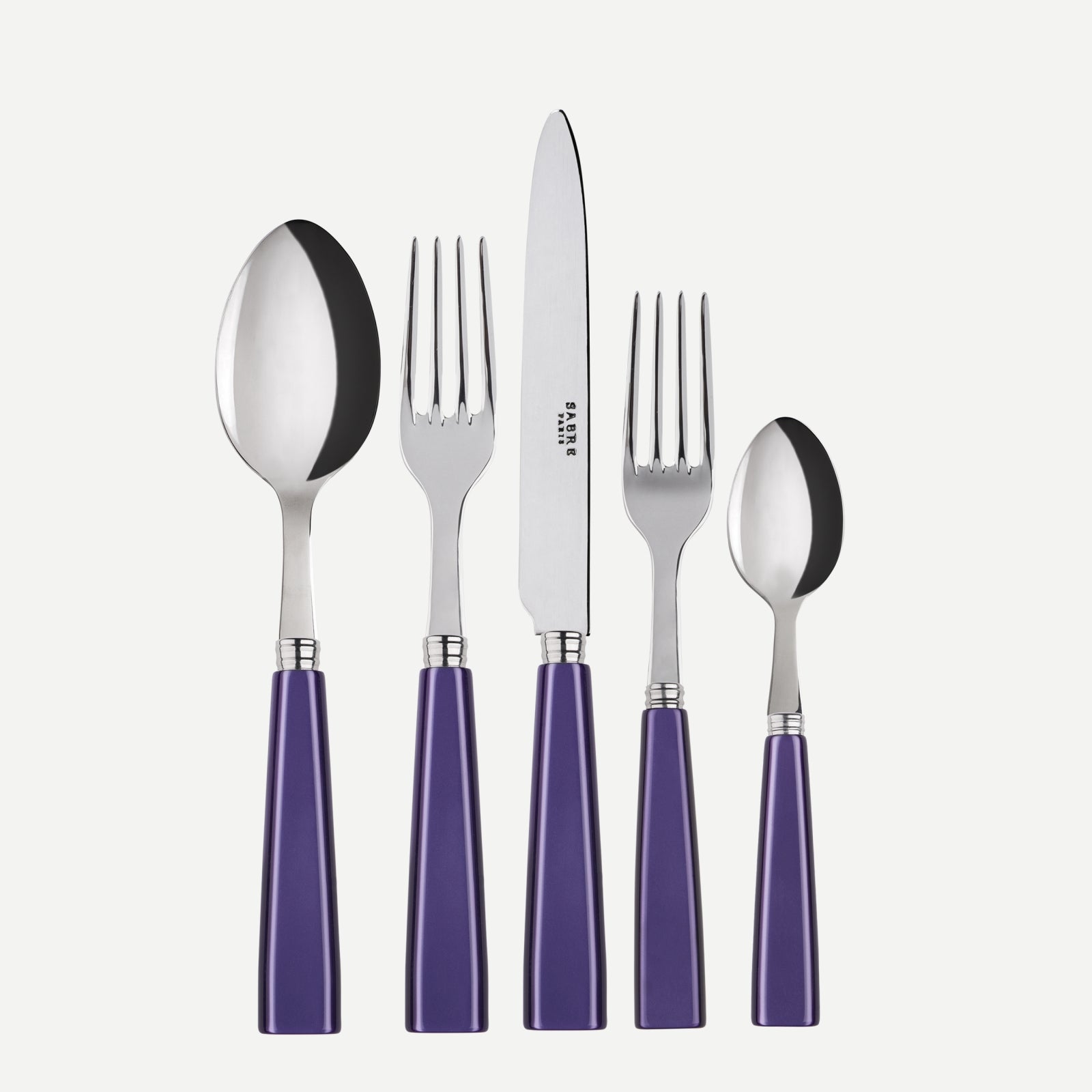 Icône, Purple - 5 pieces cutlery set