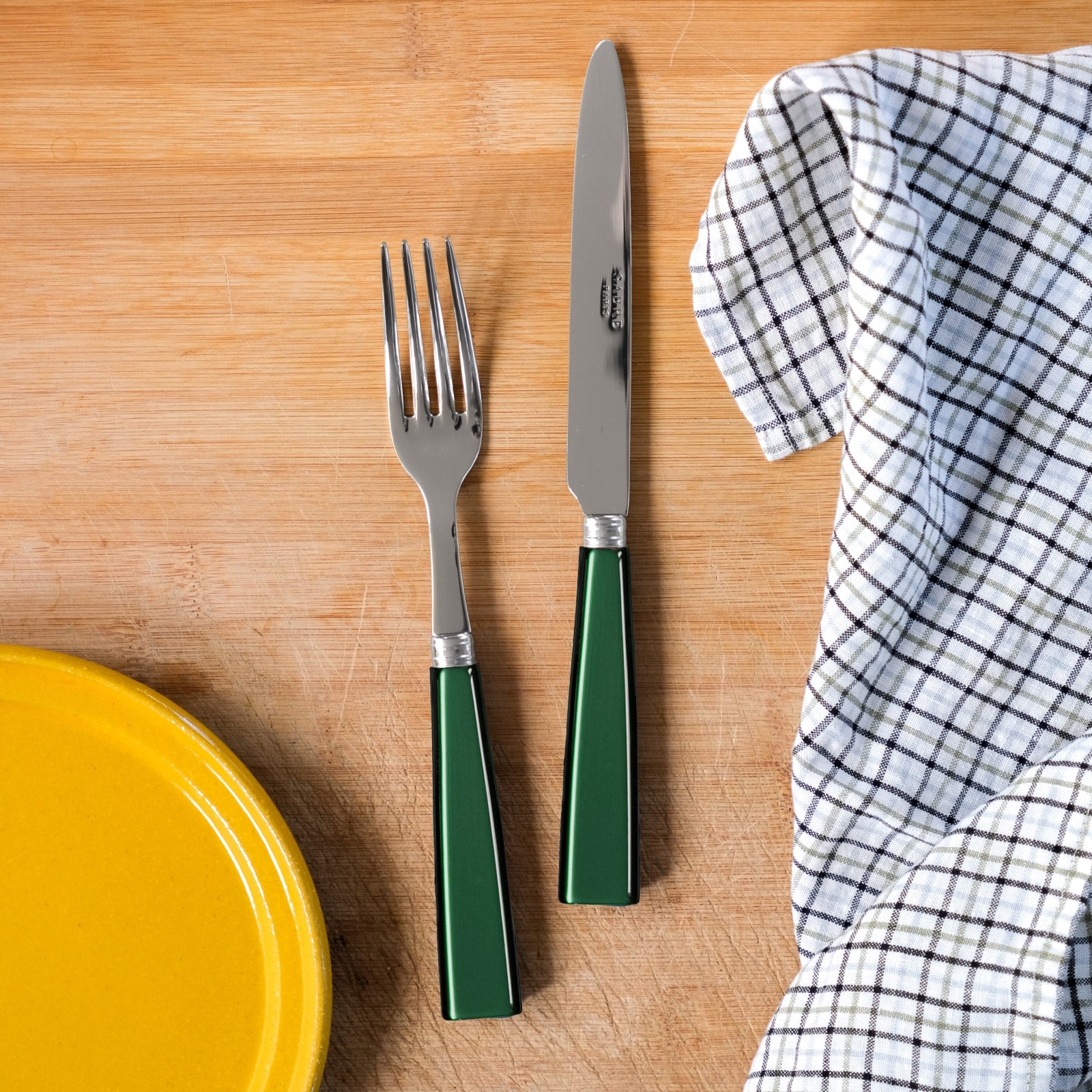 Icône, Garden green - 5 pieces cutlery set