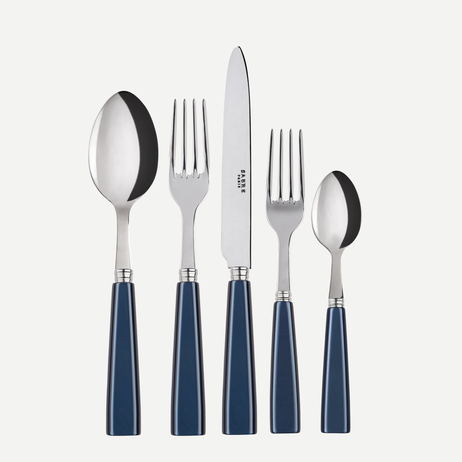 Icône, Steel blue - 5 pieces cutlery set