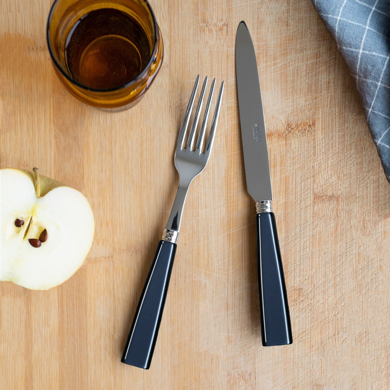 Icône, Steel blue - 5 pieces cutlery set