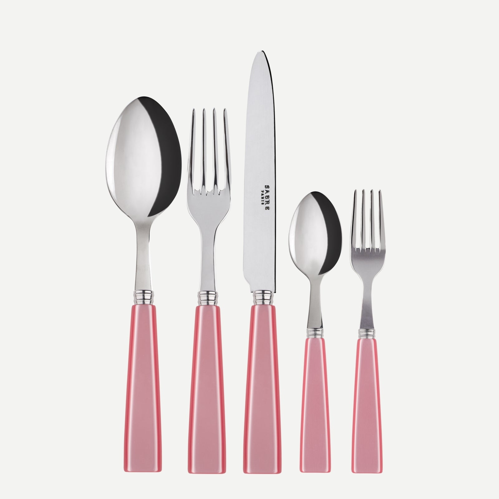 Icône, Soft pink - 5 pieces cutlery set