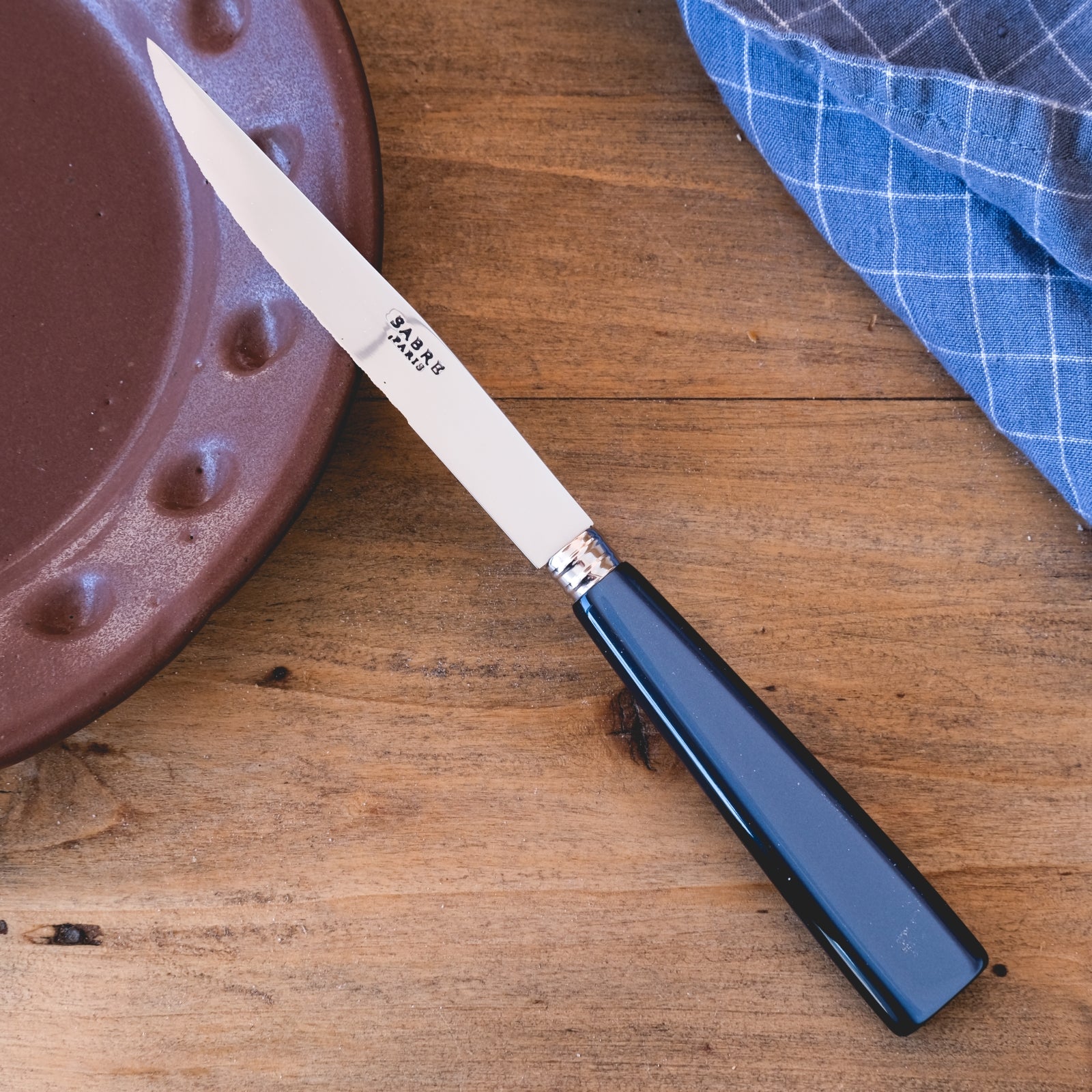 Icône, Bleu acier - Couteau à steak