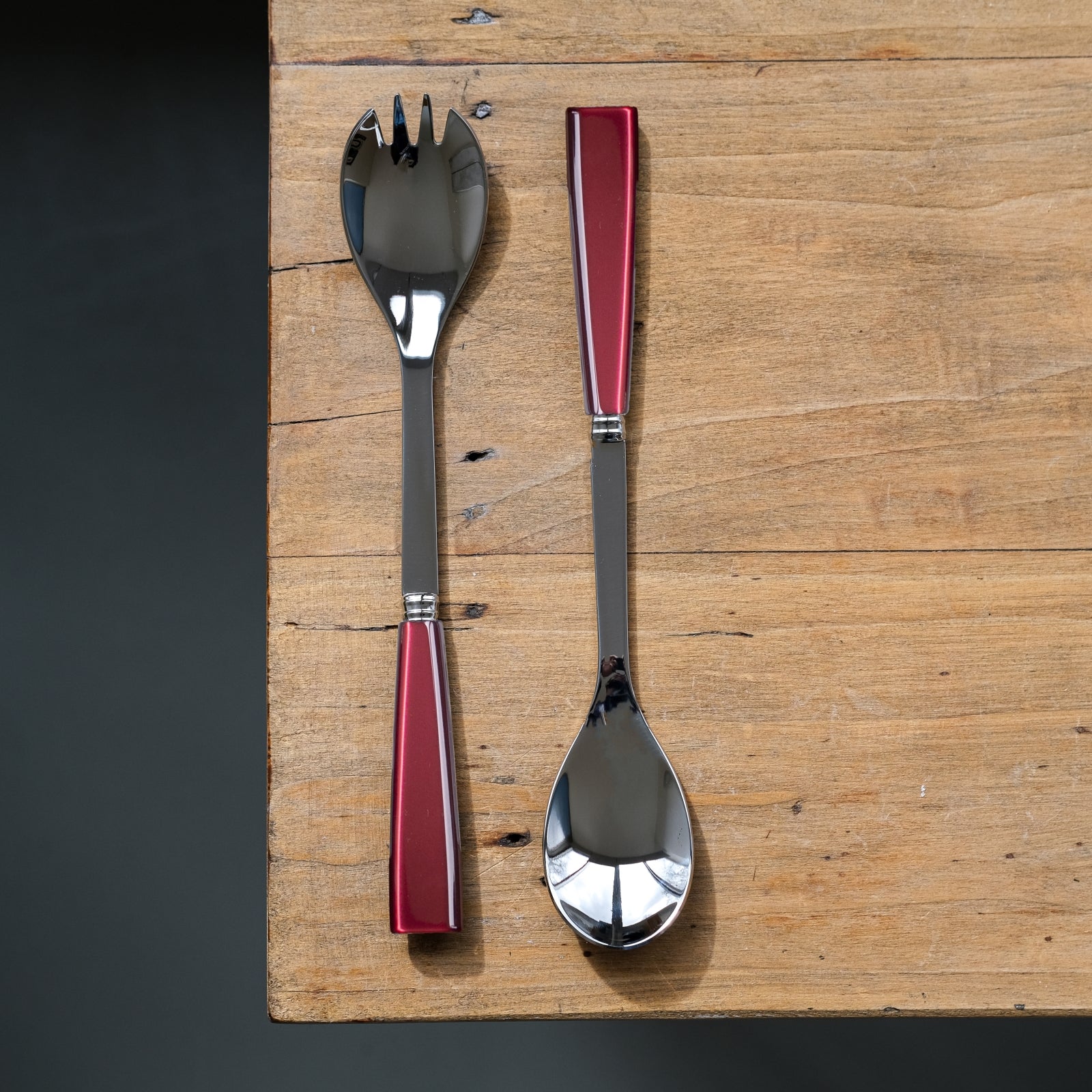Icône, Red - Salad cutlery set