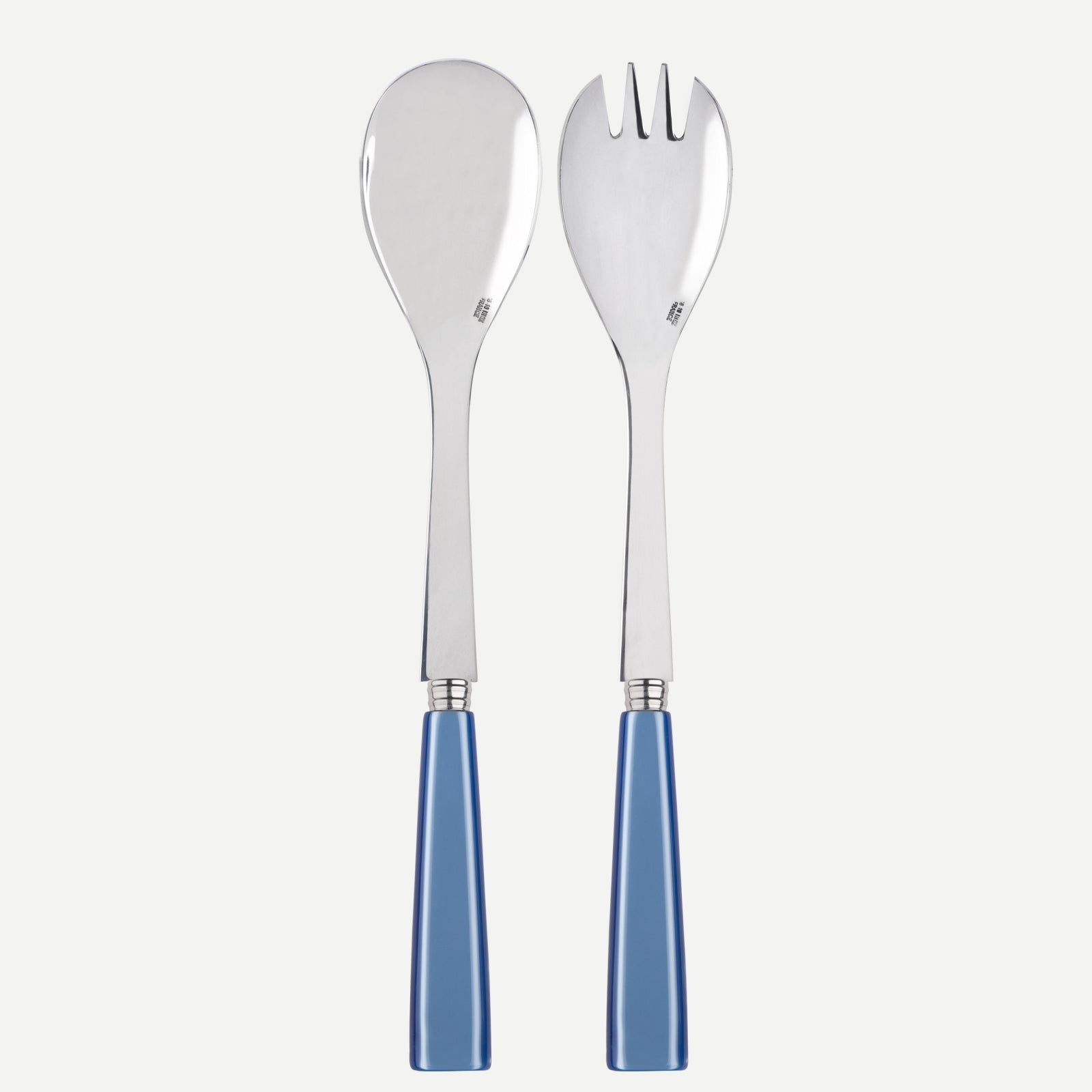 Icône, bleu clair - Ensemble de couverts à salade