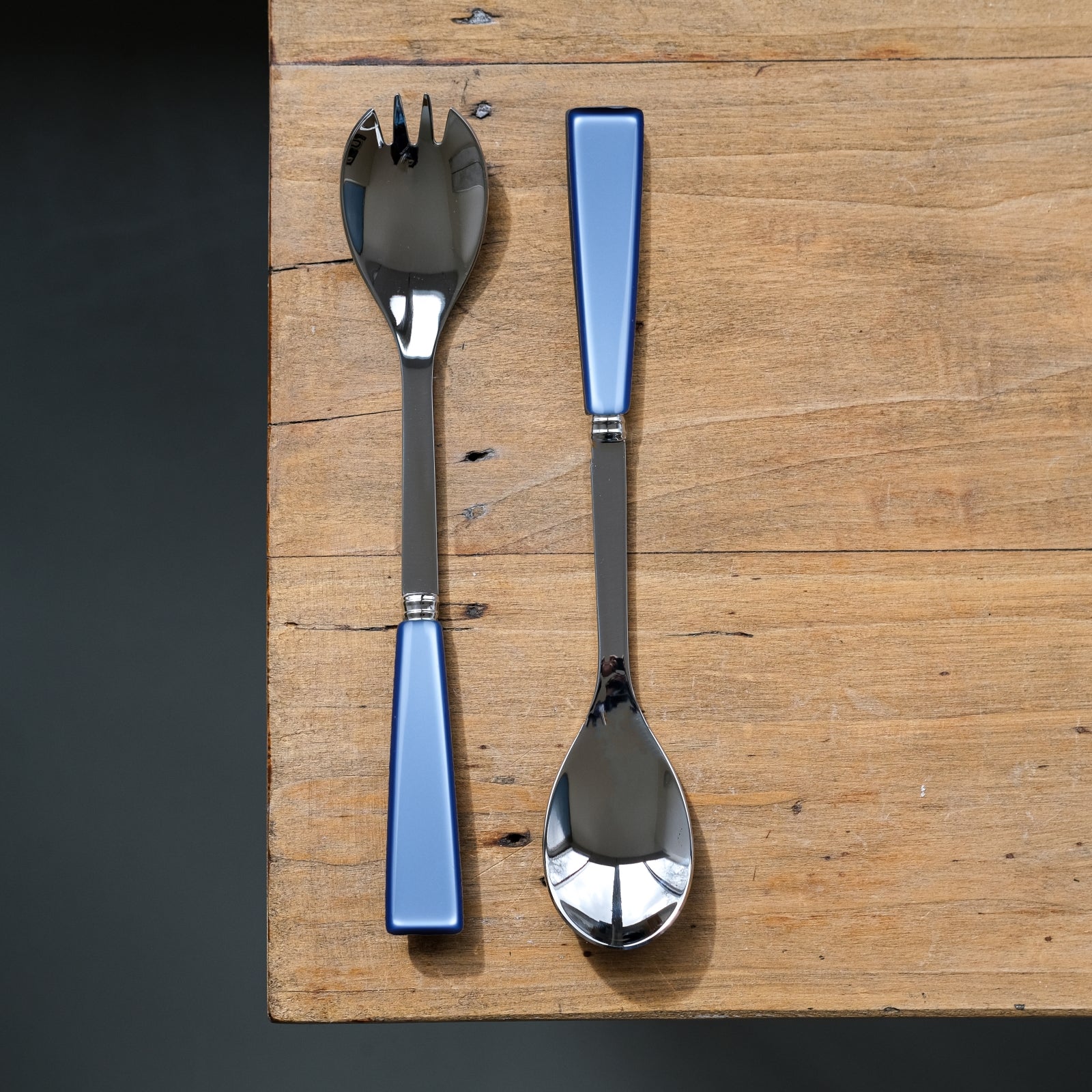 Icône, Light blue - Salad cutlery set