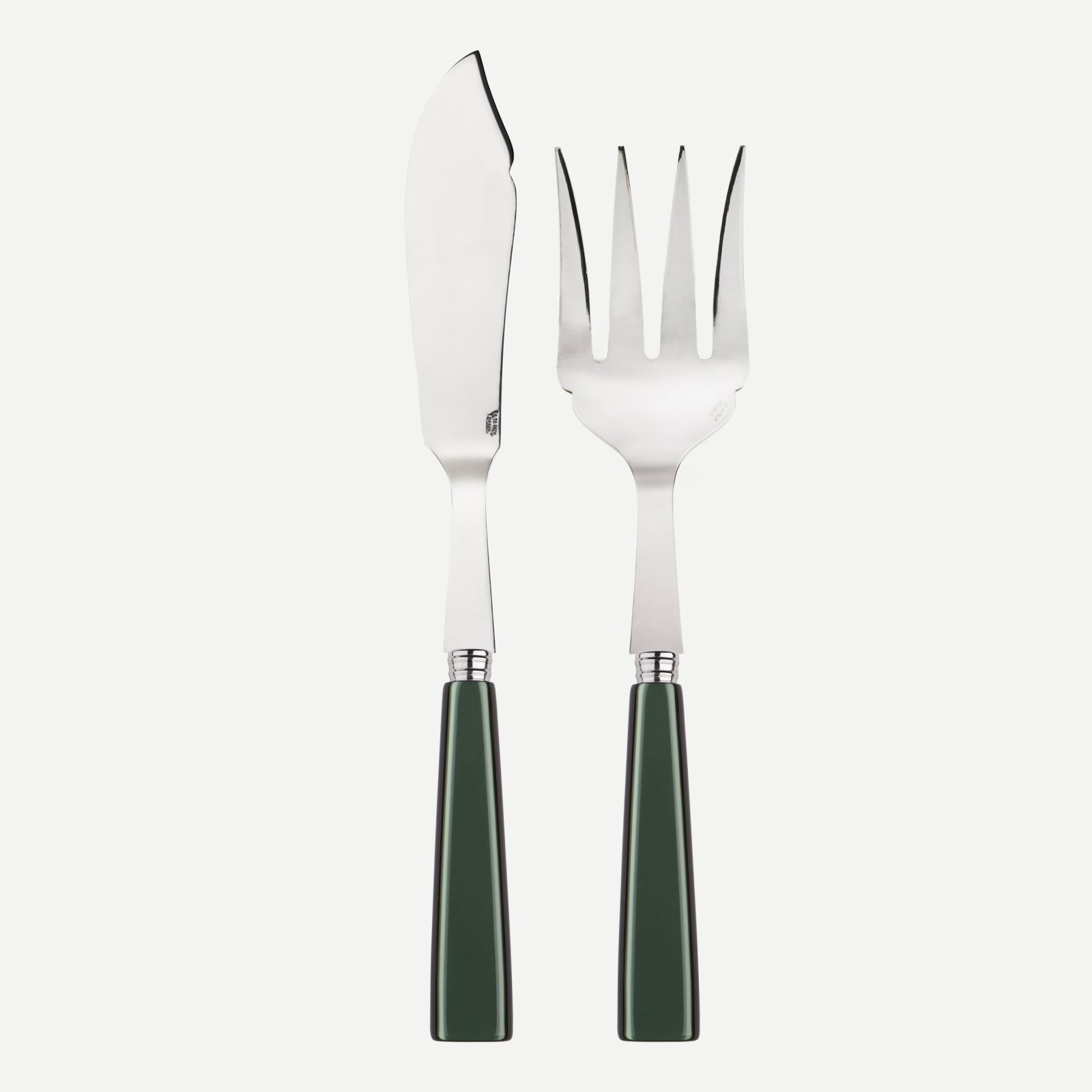 Icône, Dark green - Fish serving set