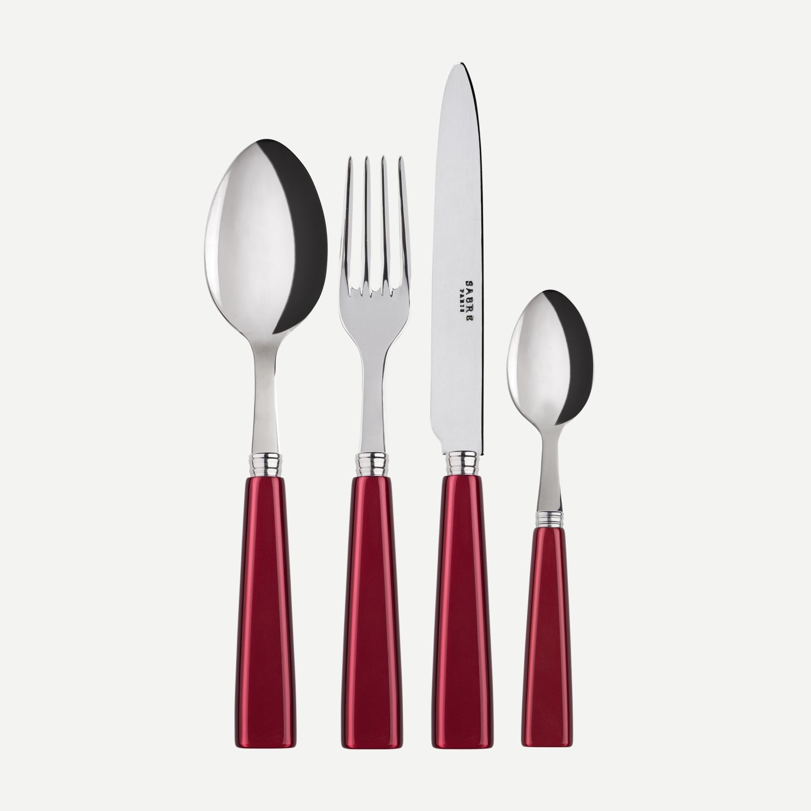 Icône, Red - 4 pieces cutlery set