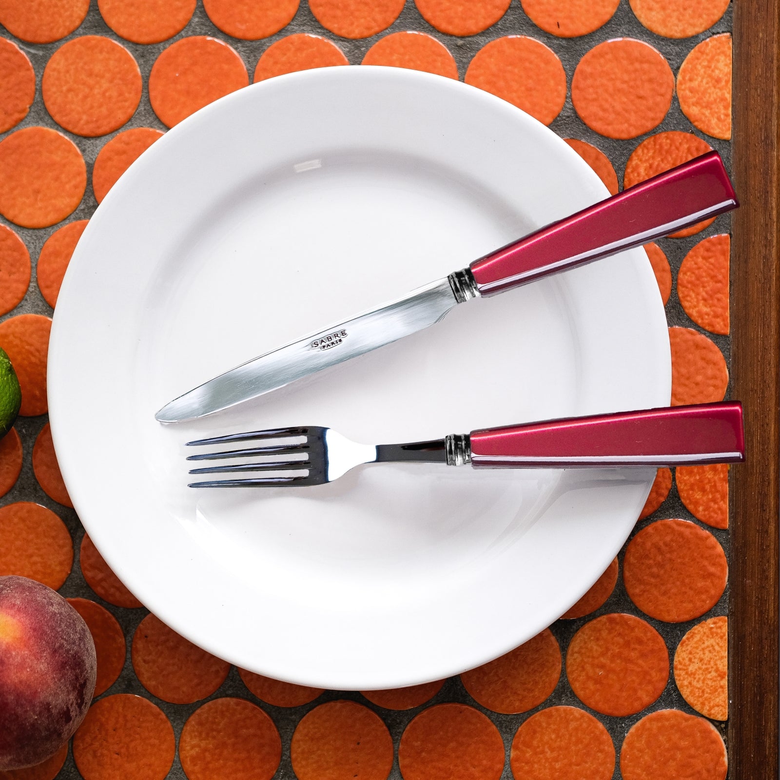 Icône, Red - 4 pieces cutlery set