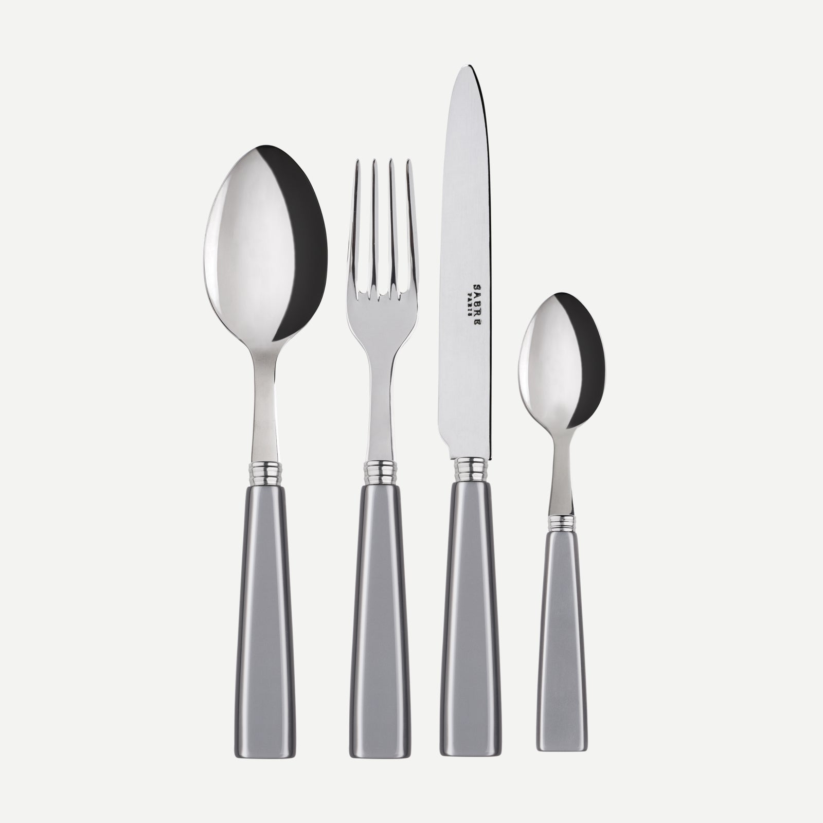 Icône, Grey - 4 pieces cutlery set