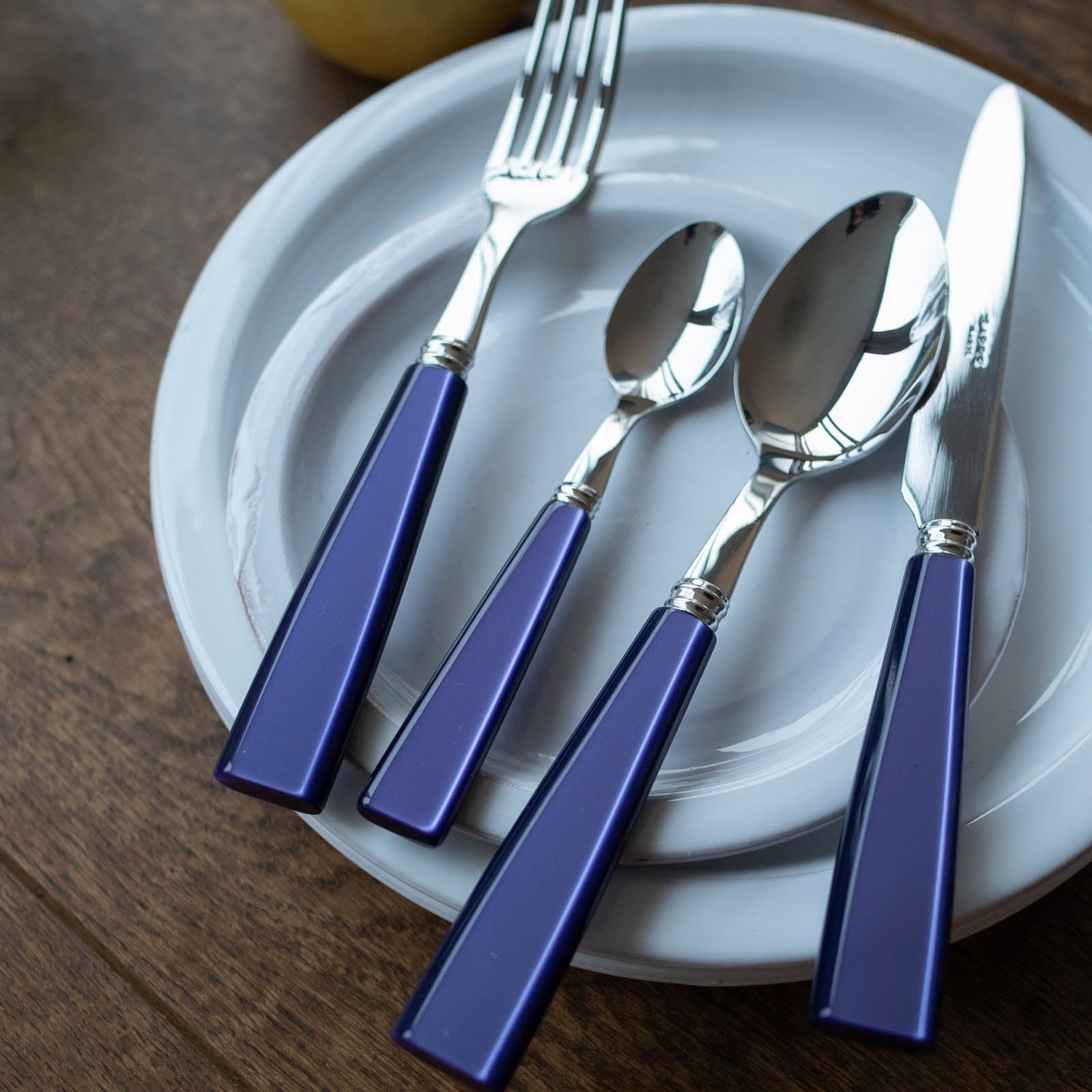 Icône, Purple - 4 pieces cutlery set