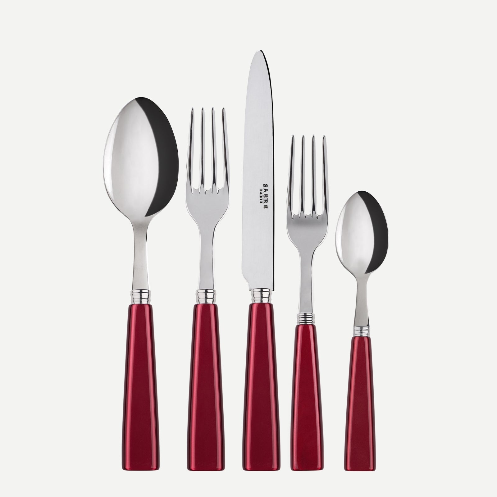 Icône, Red - 20 pieces cutlery set