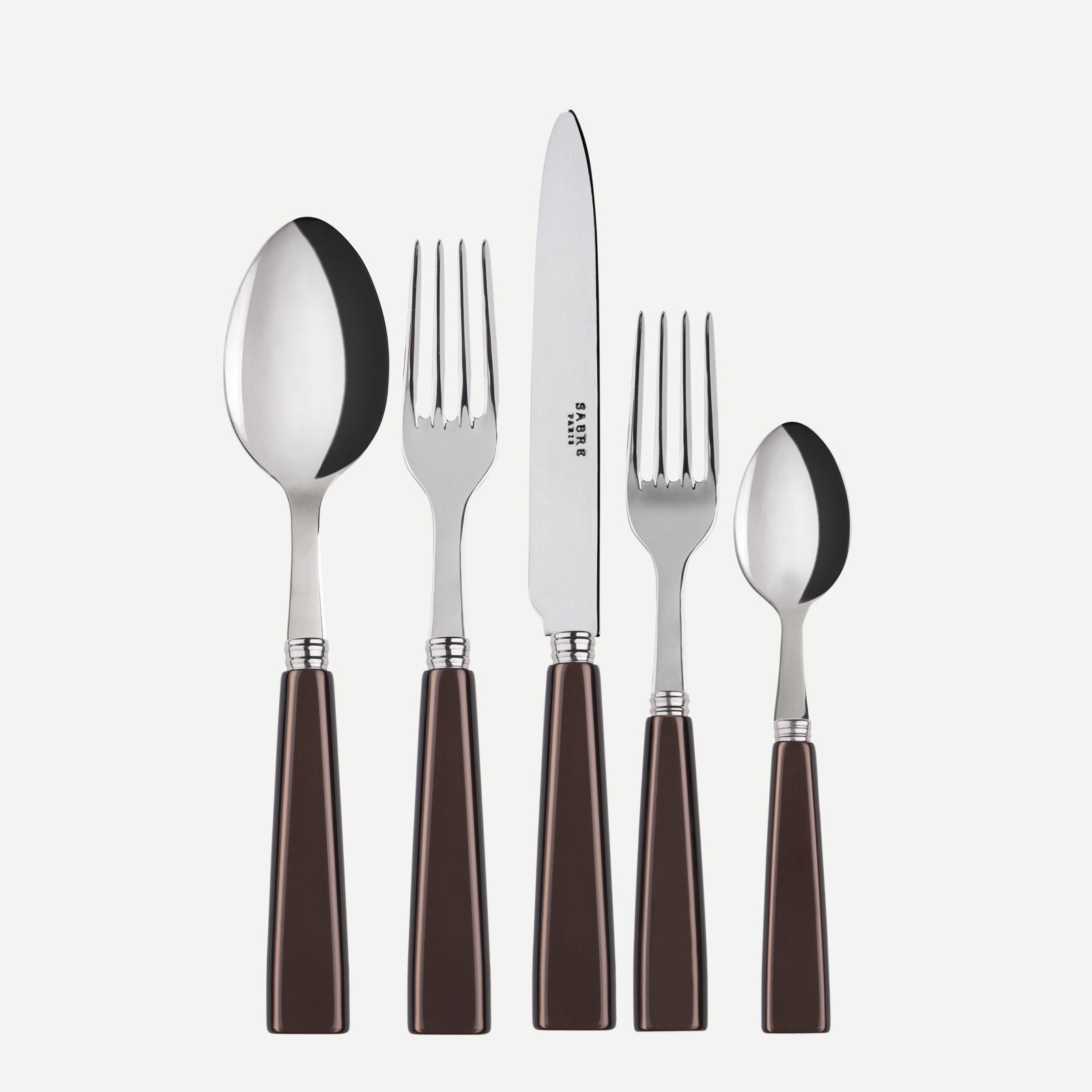 Icône, Brown - 20 pieces cutlery set