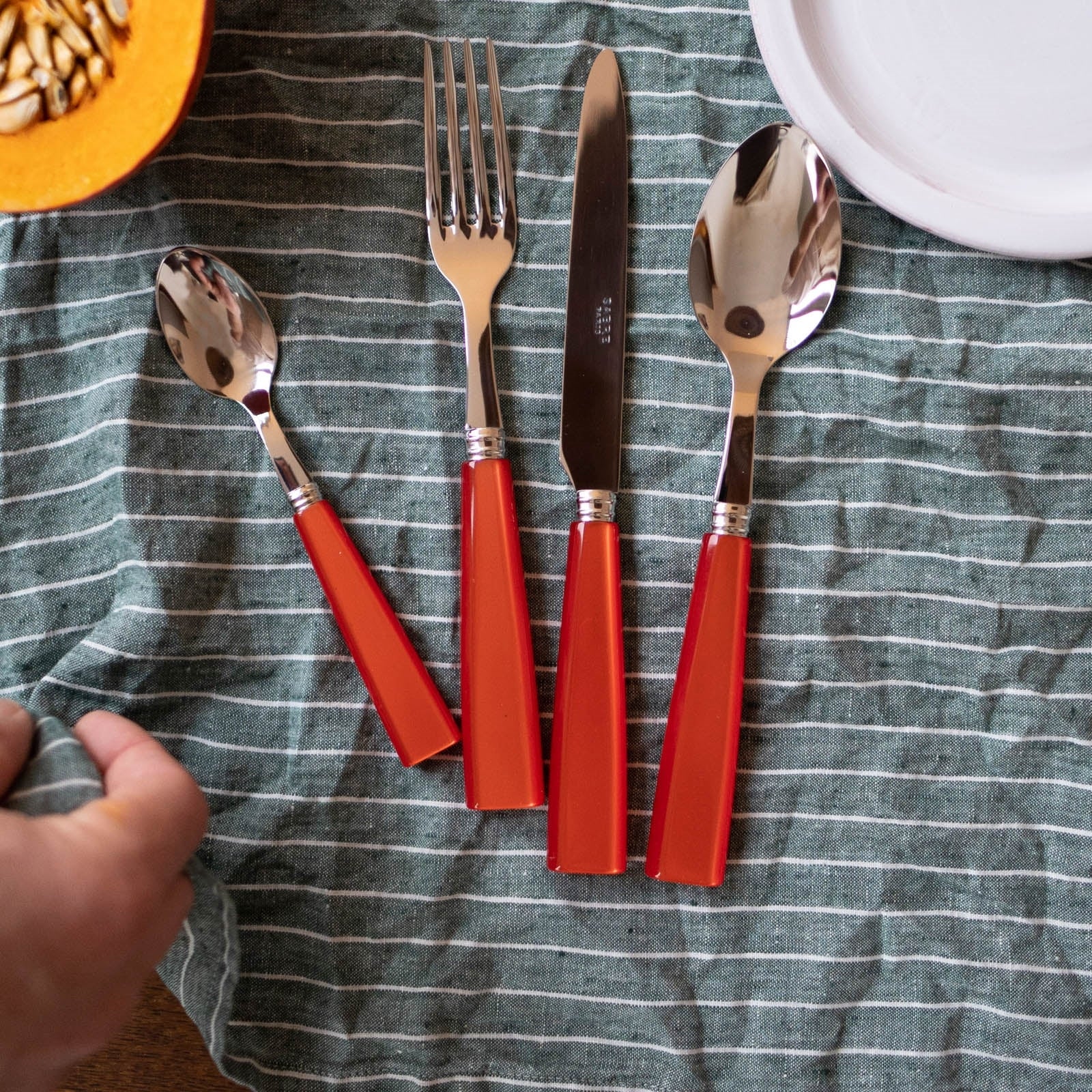 Icône, Orange - 20 pieces cutlery set
