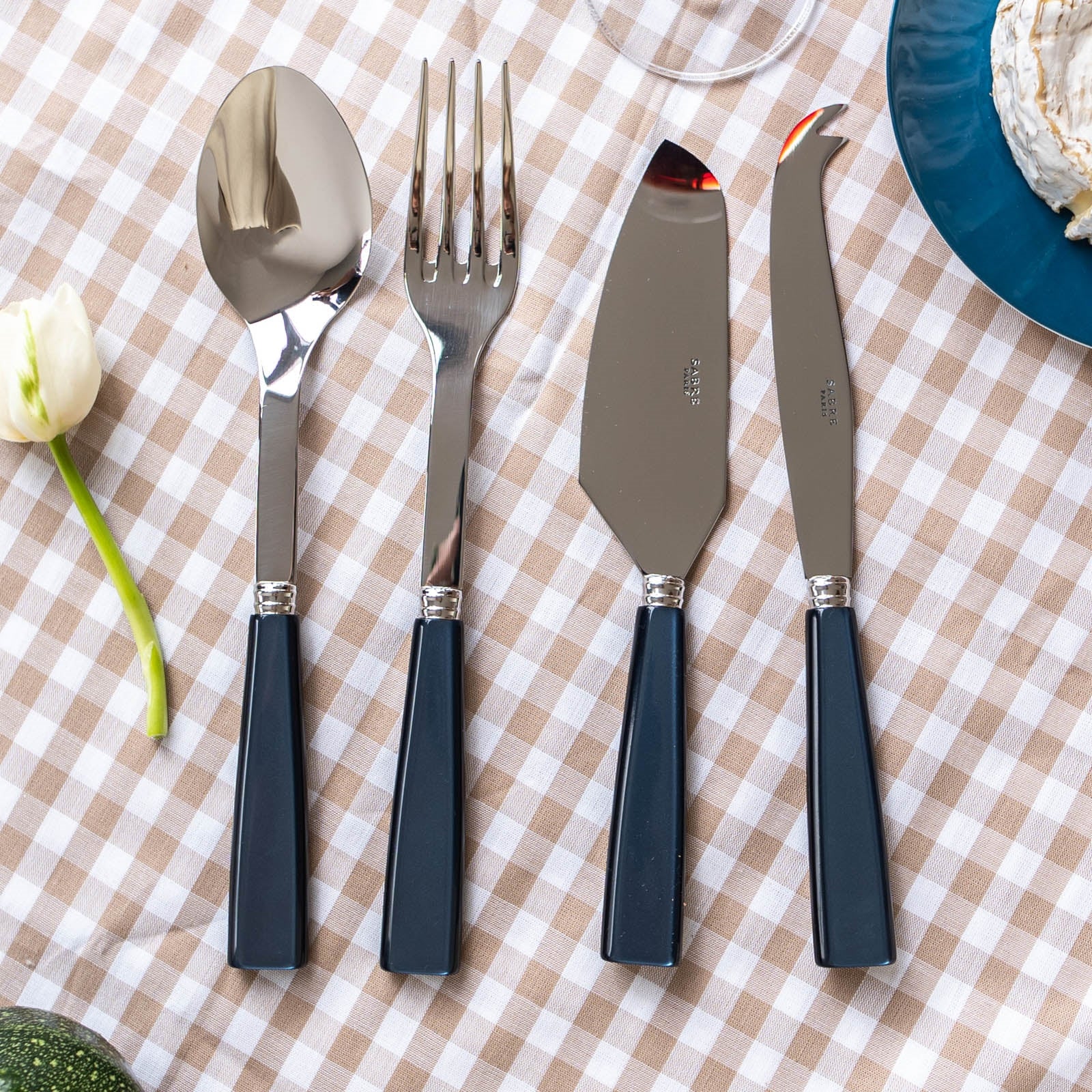Icône, Steel blue - Set of 4 must-have serving pieces