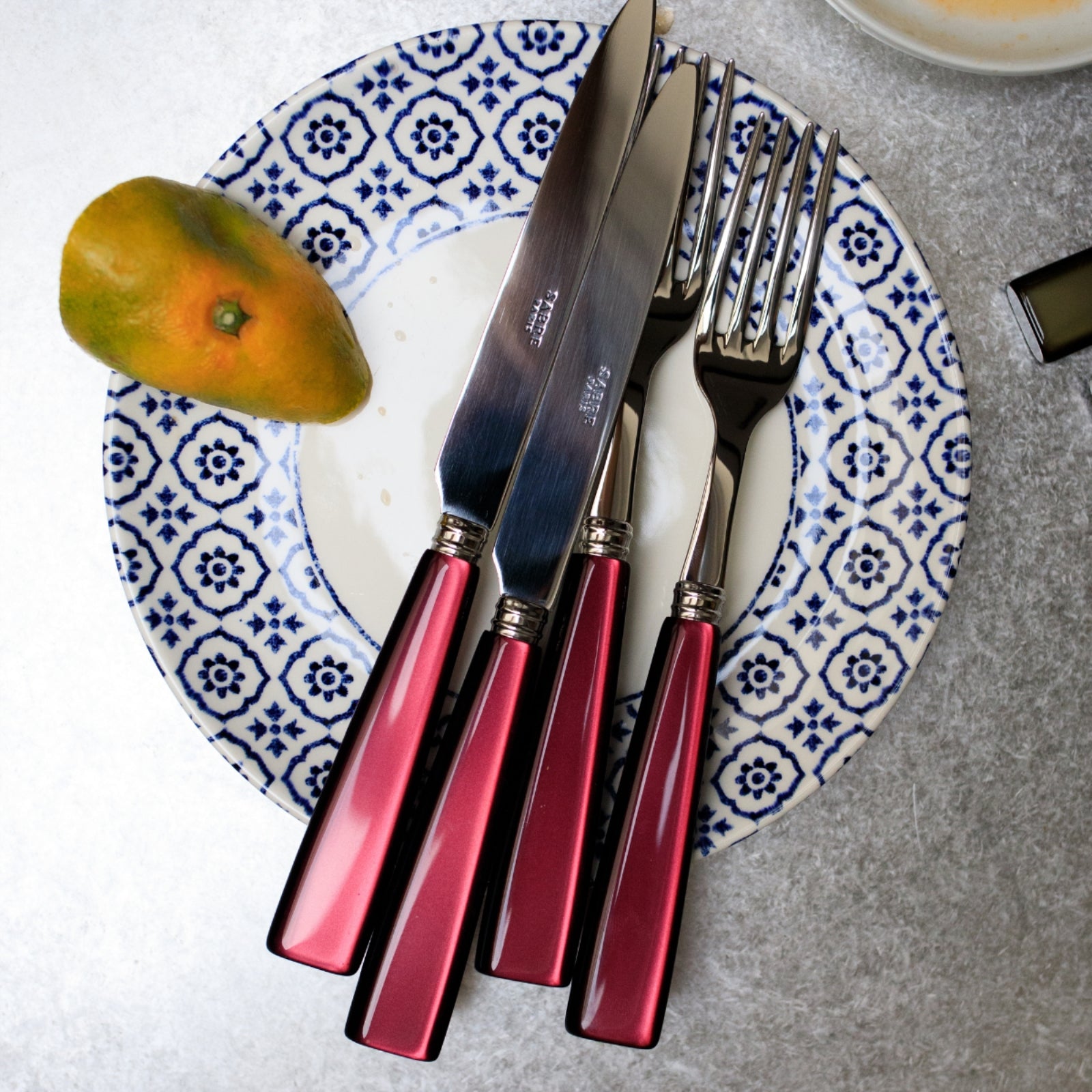 Icône, Rouge - Service de couverts 48 pièces