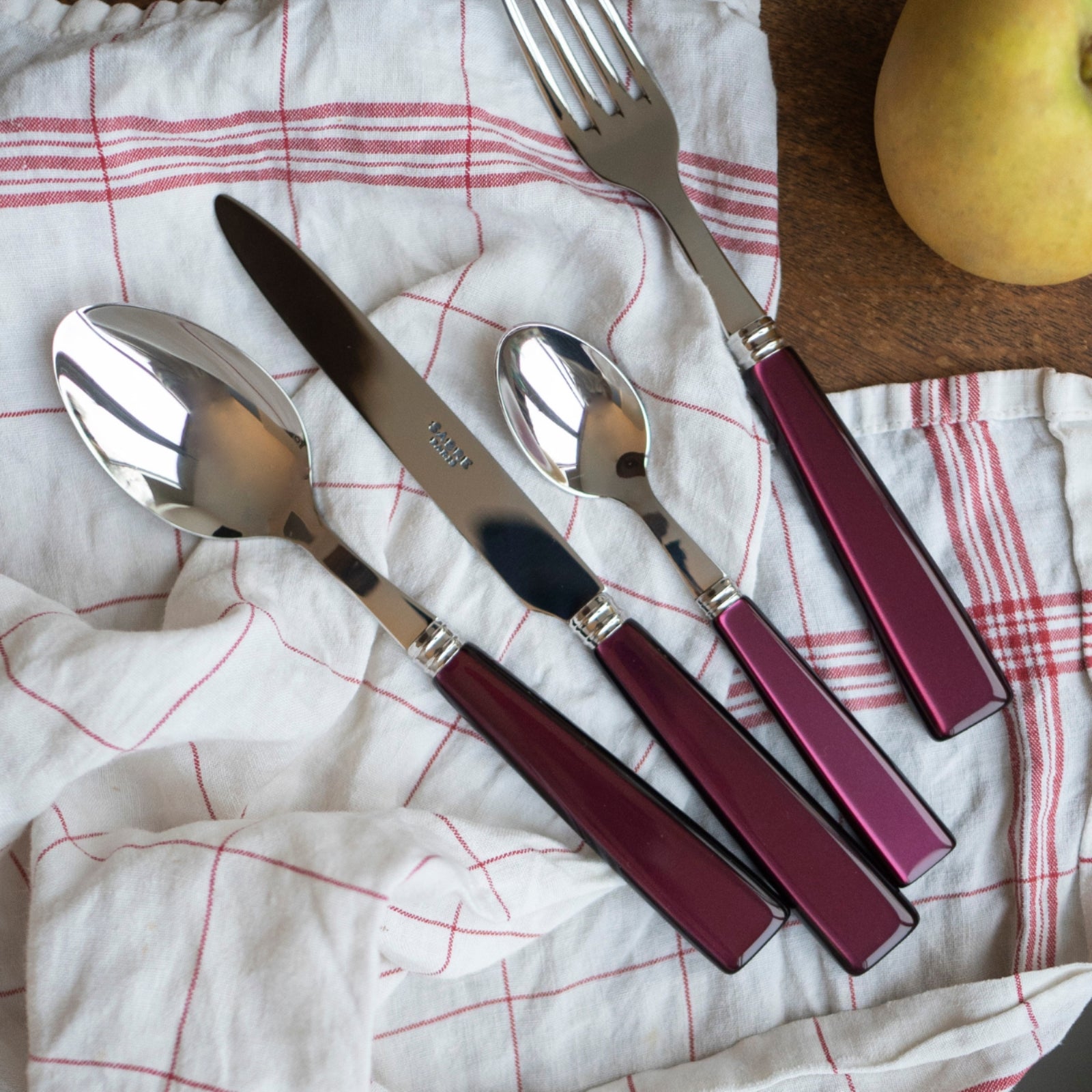 Icône, Aubergine - 48 pieces cutlery set
