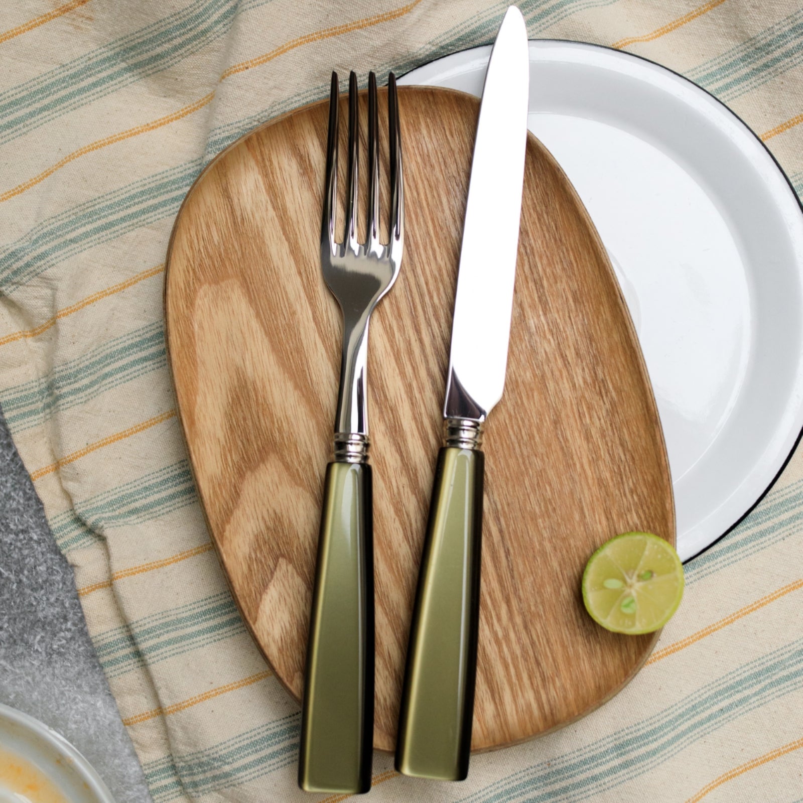 Icône, Olive - 48 pieces cutlery set