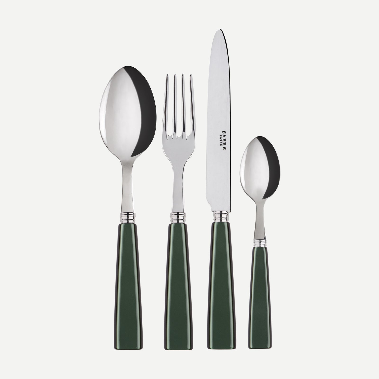 Icône, Dark green - 48 pieces cutlery set