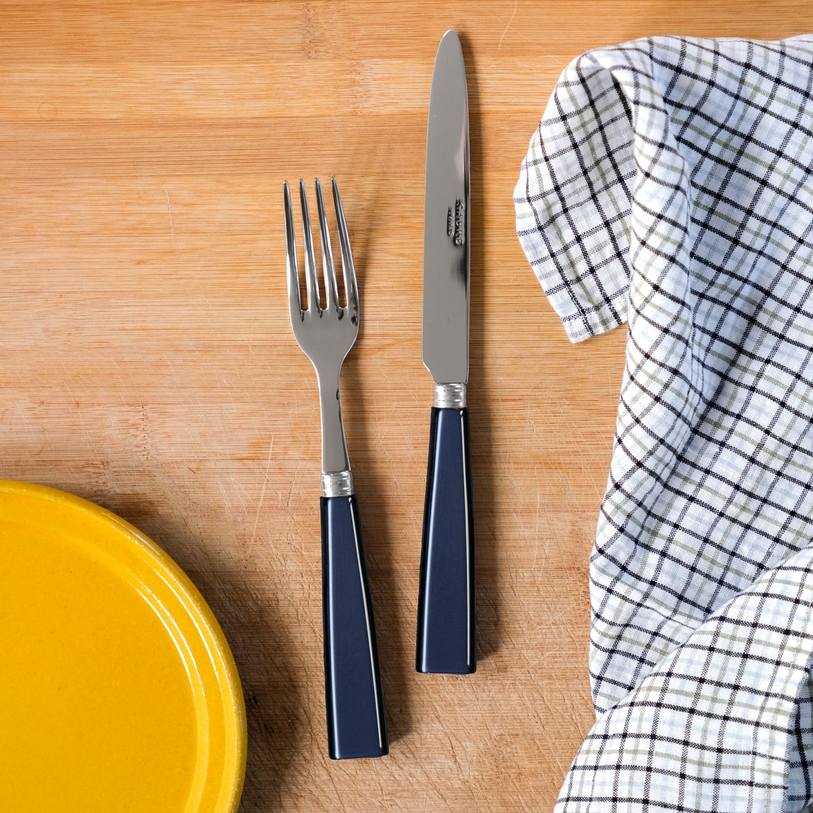 Icône, Steel blue - 48 pieces cutlery set