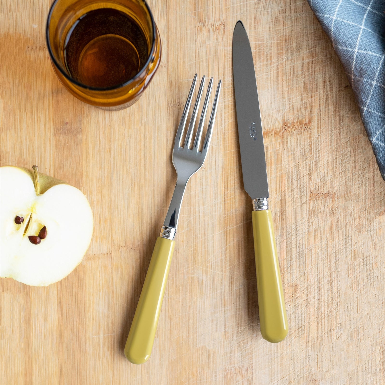 Pop unis, Yellow corn - 5 pieces cutlery set