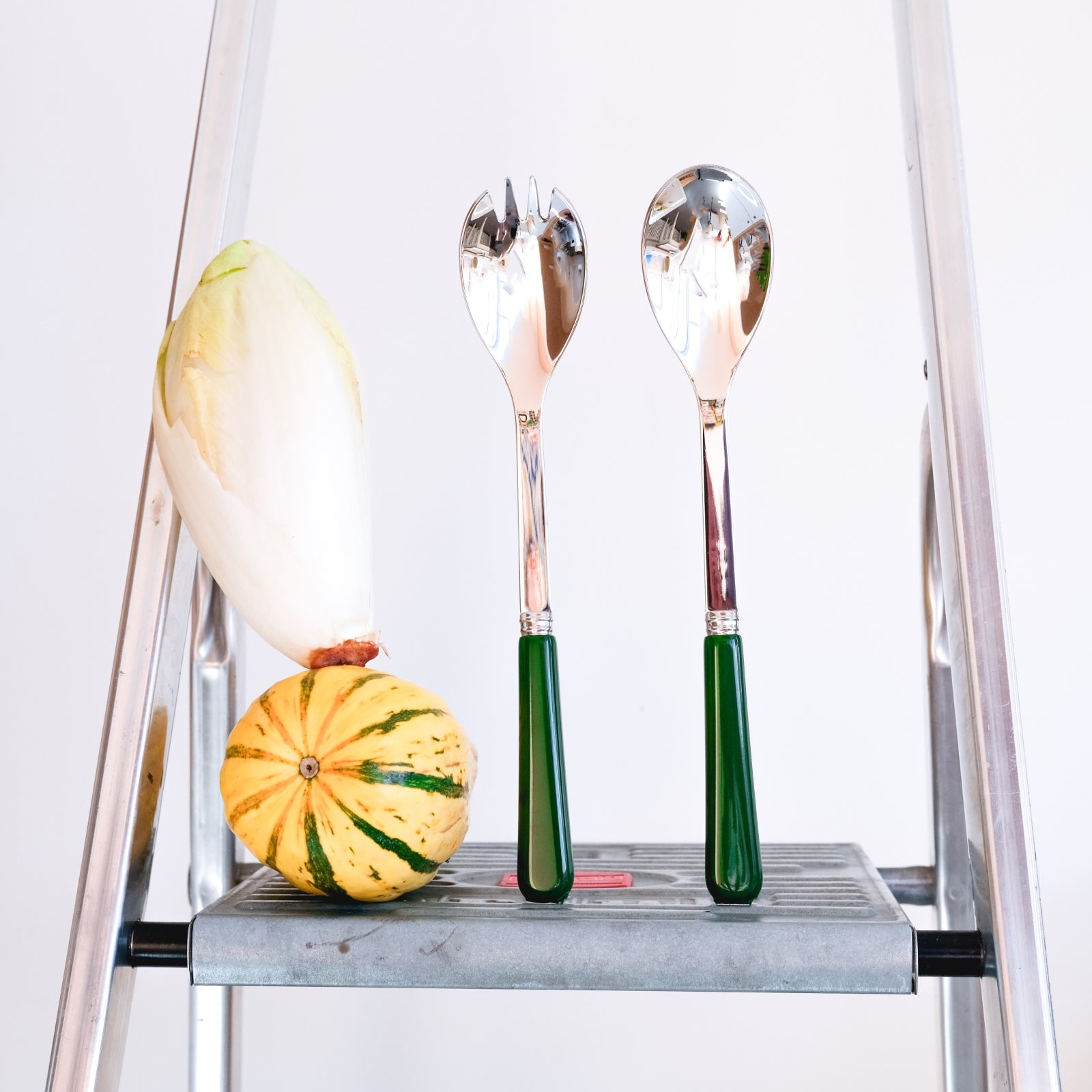 Pop unis, Green - Salad cutlery set