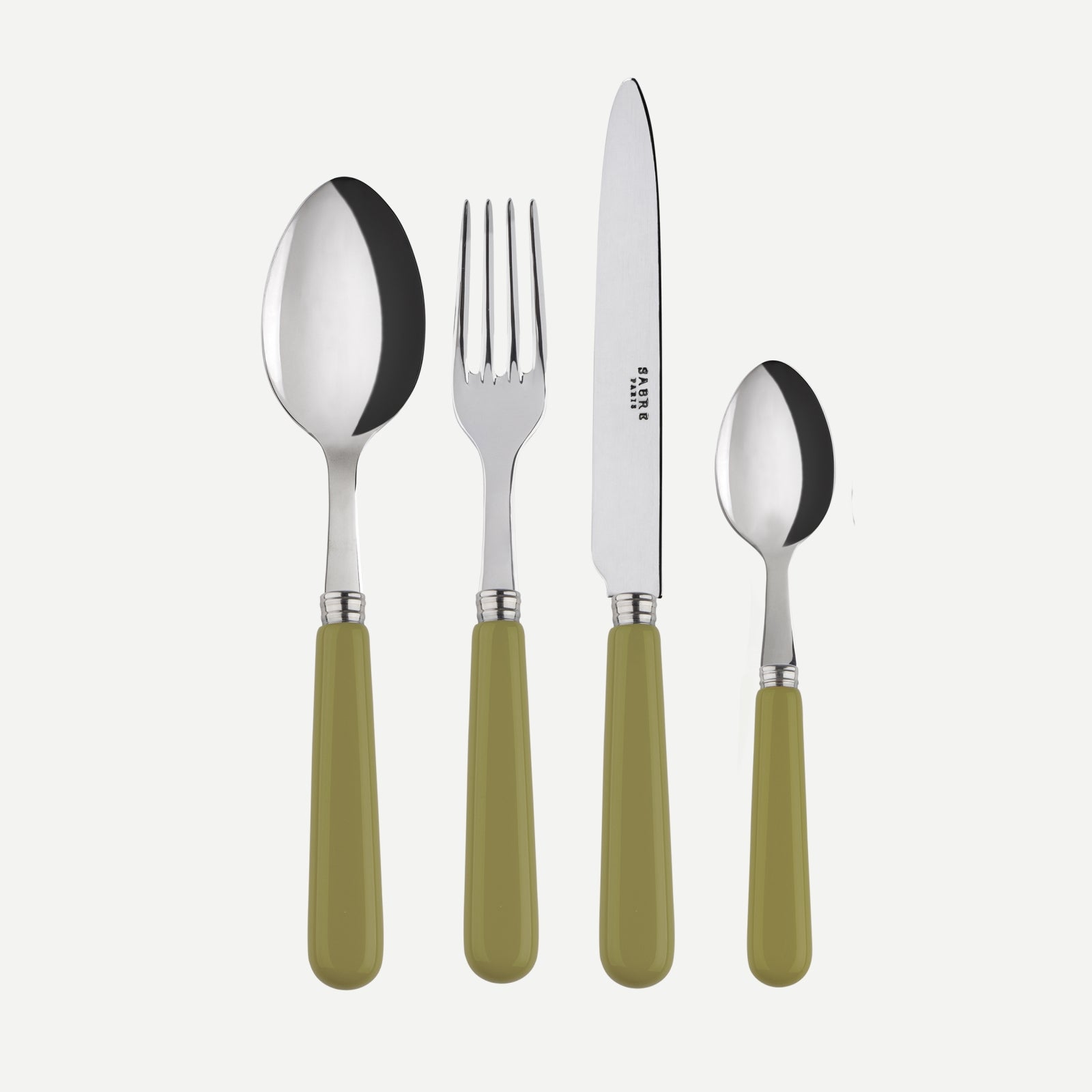 Pop unis, Sage green - 24 pieces cutlery set