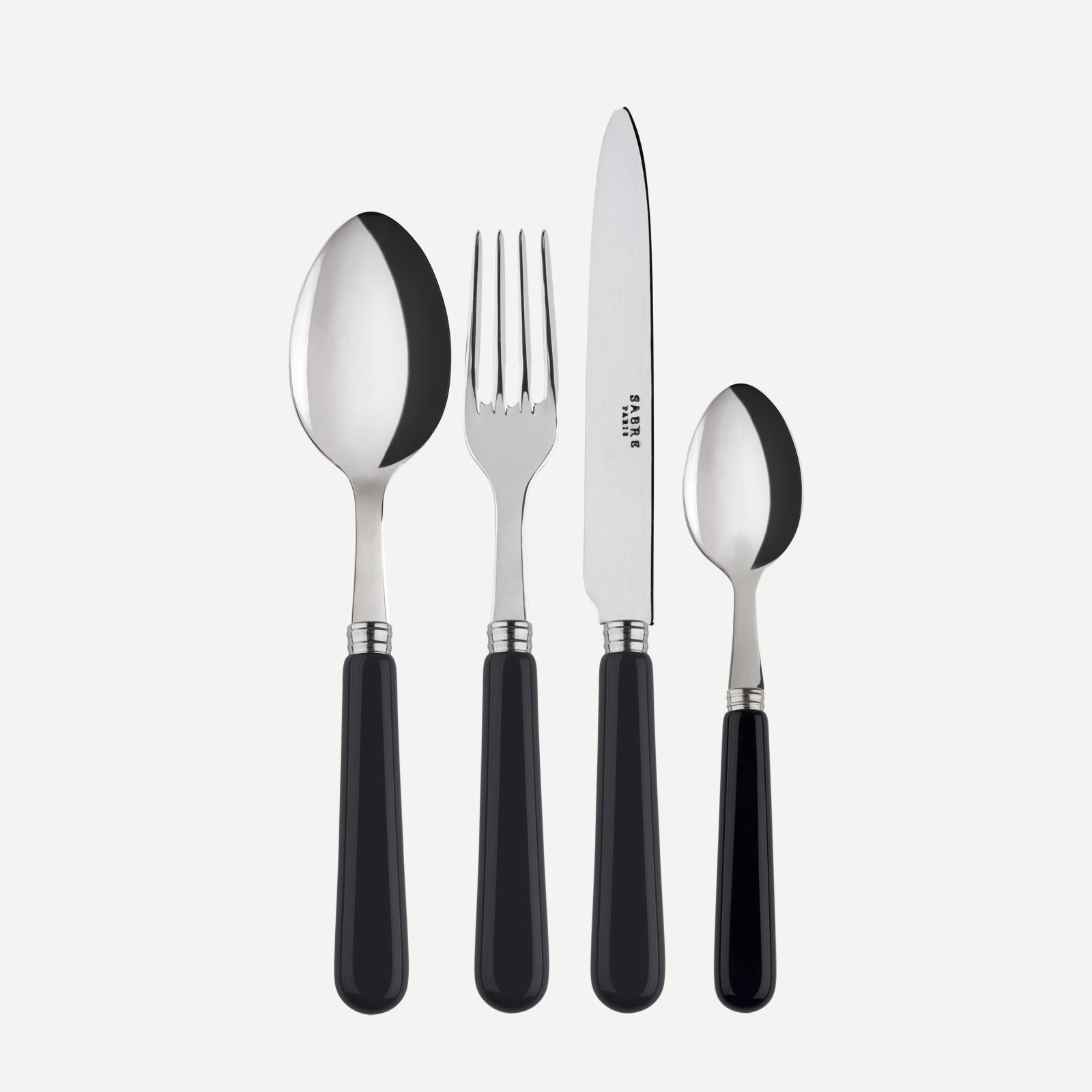 Pop unis, Black - 4 pieces cutlery set