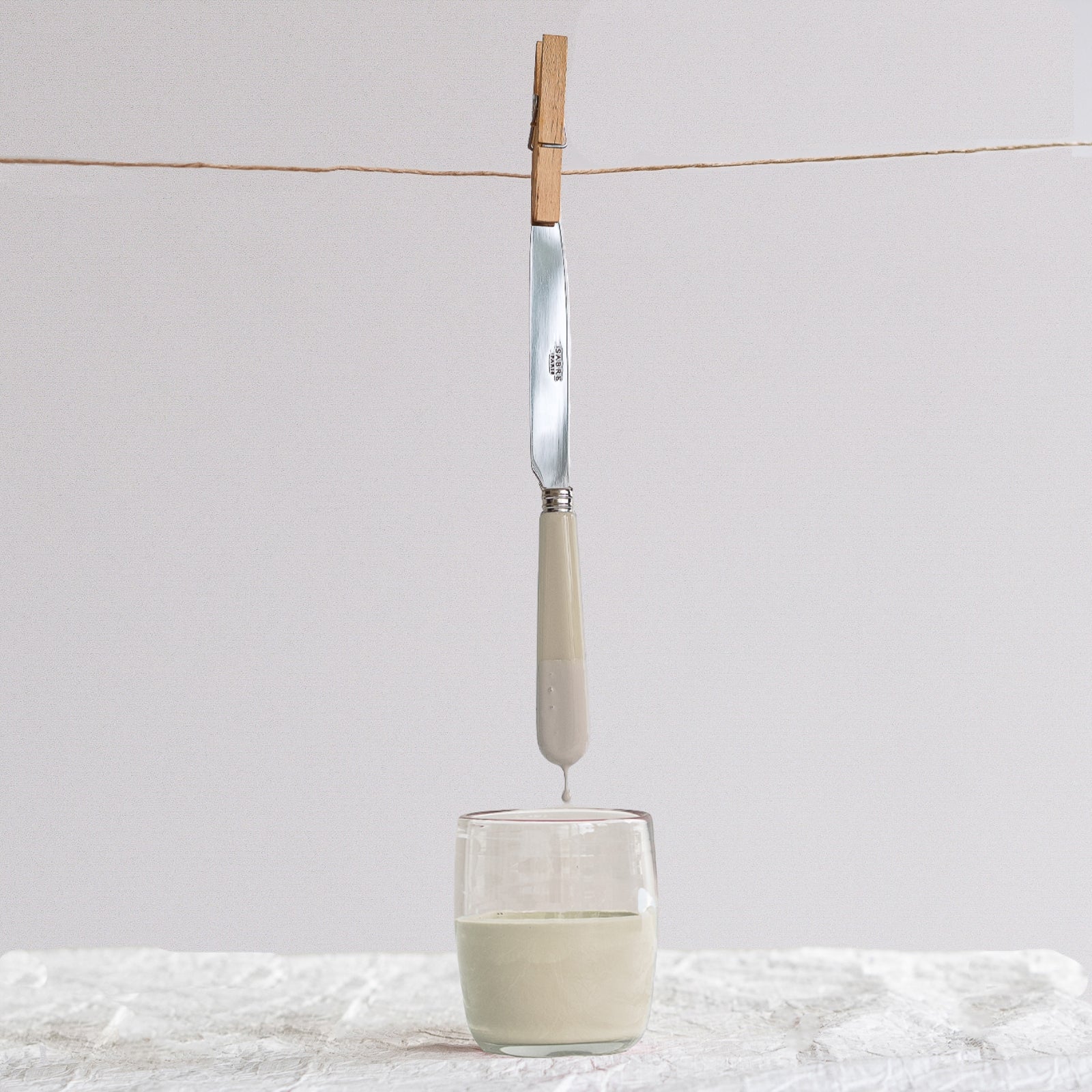 Pop unis, Light kaki - 4 pieces cutlery set