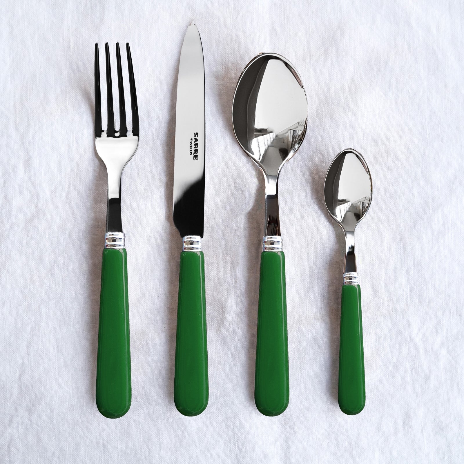 Pop unis, Green - 20 pieces cutlery set
