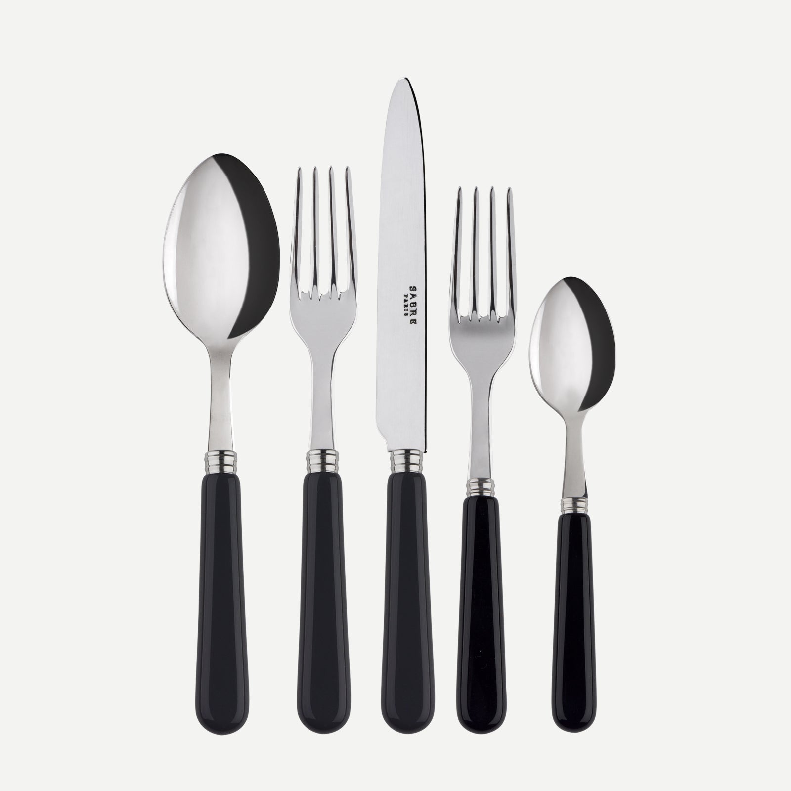Pop unis, Black - 20 pieces cutlery set