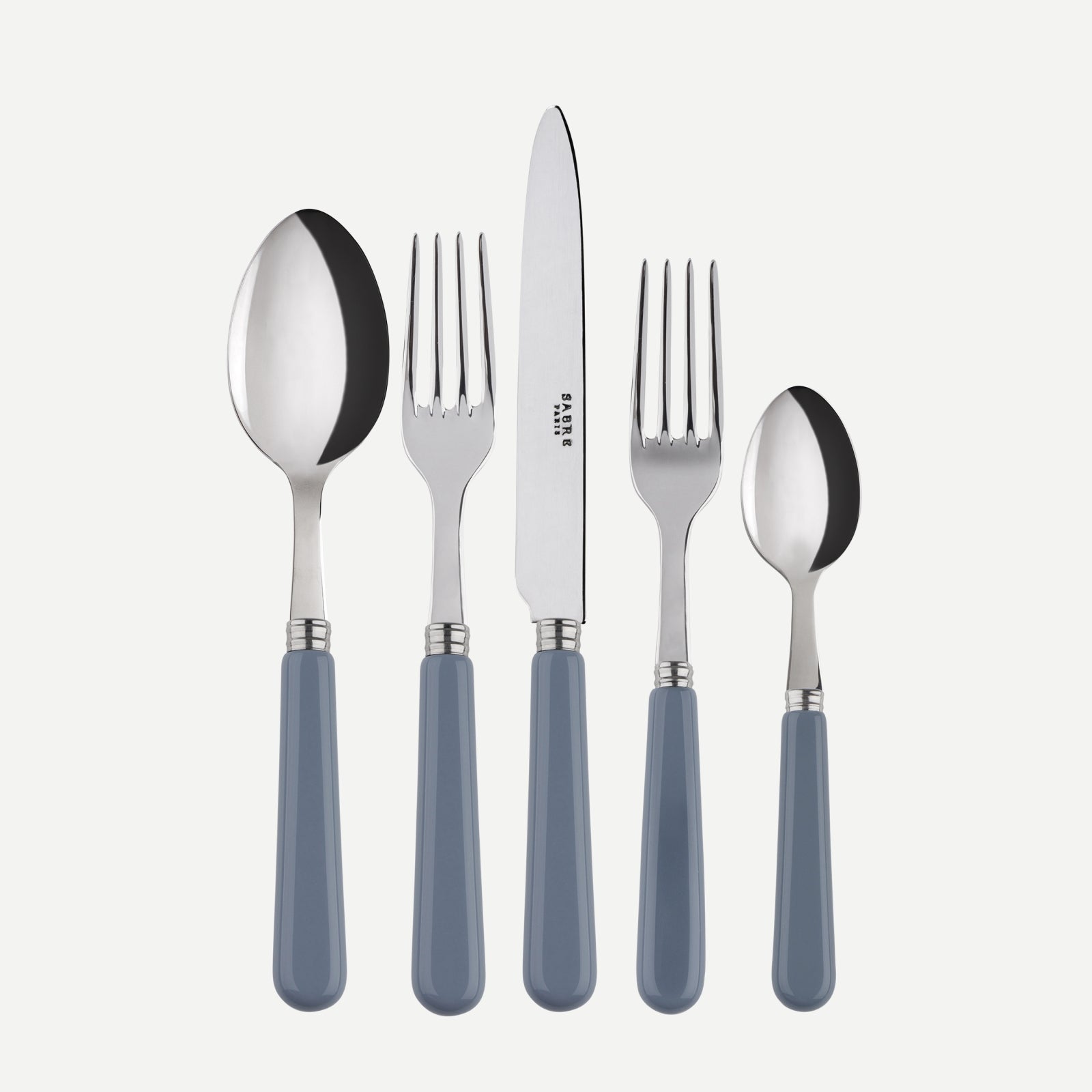 Pop unis, Grey - 20 pieces cutlery set